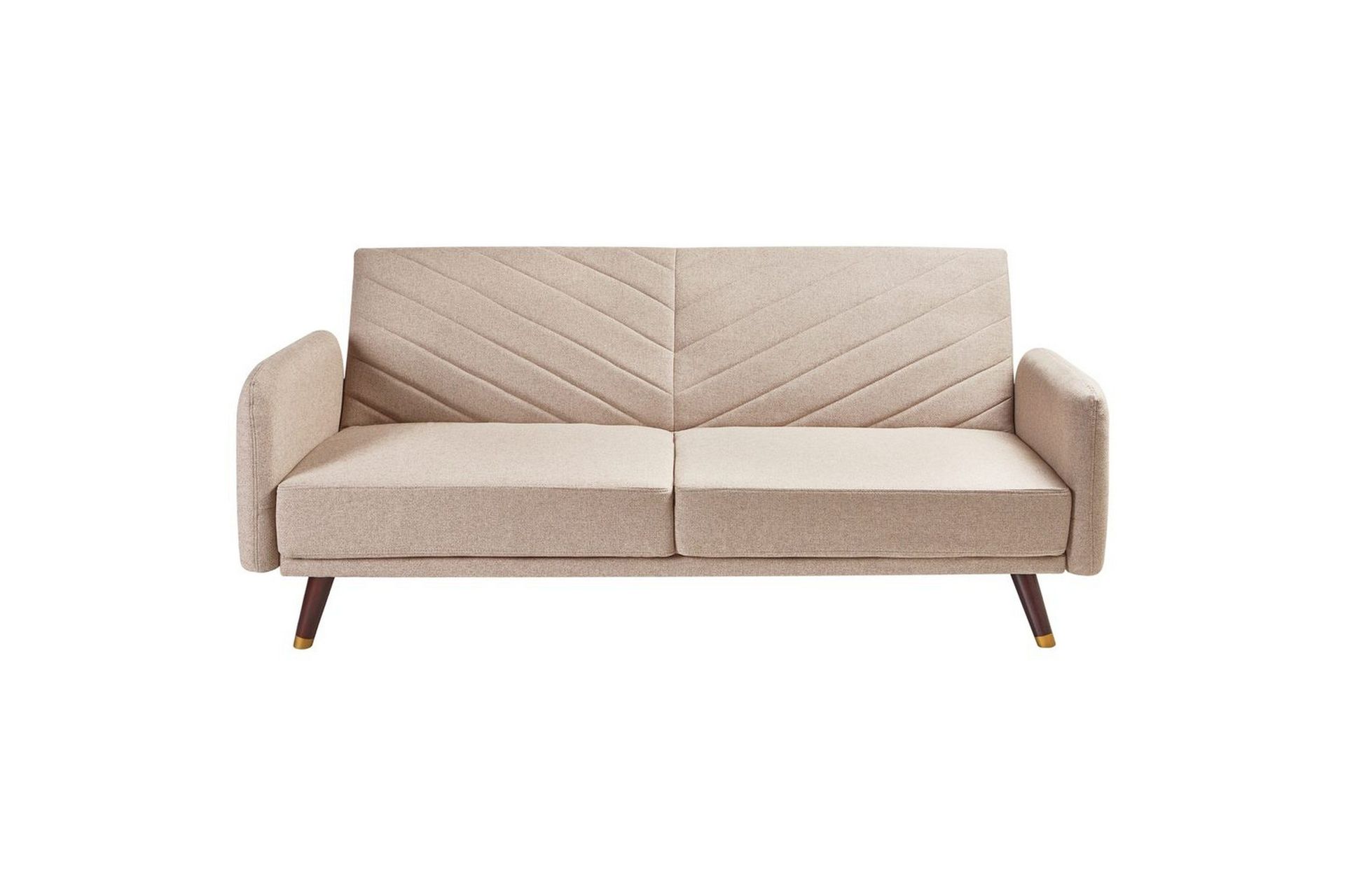 3-sitssoffa Senja Brunt, m&ouml;rkt tr&auml;, guld - Beige