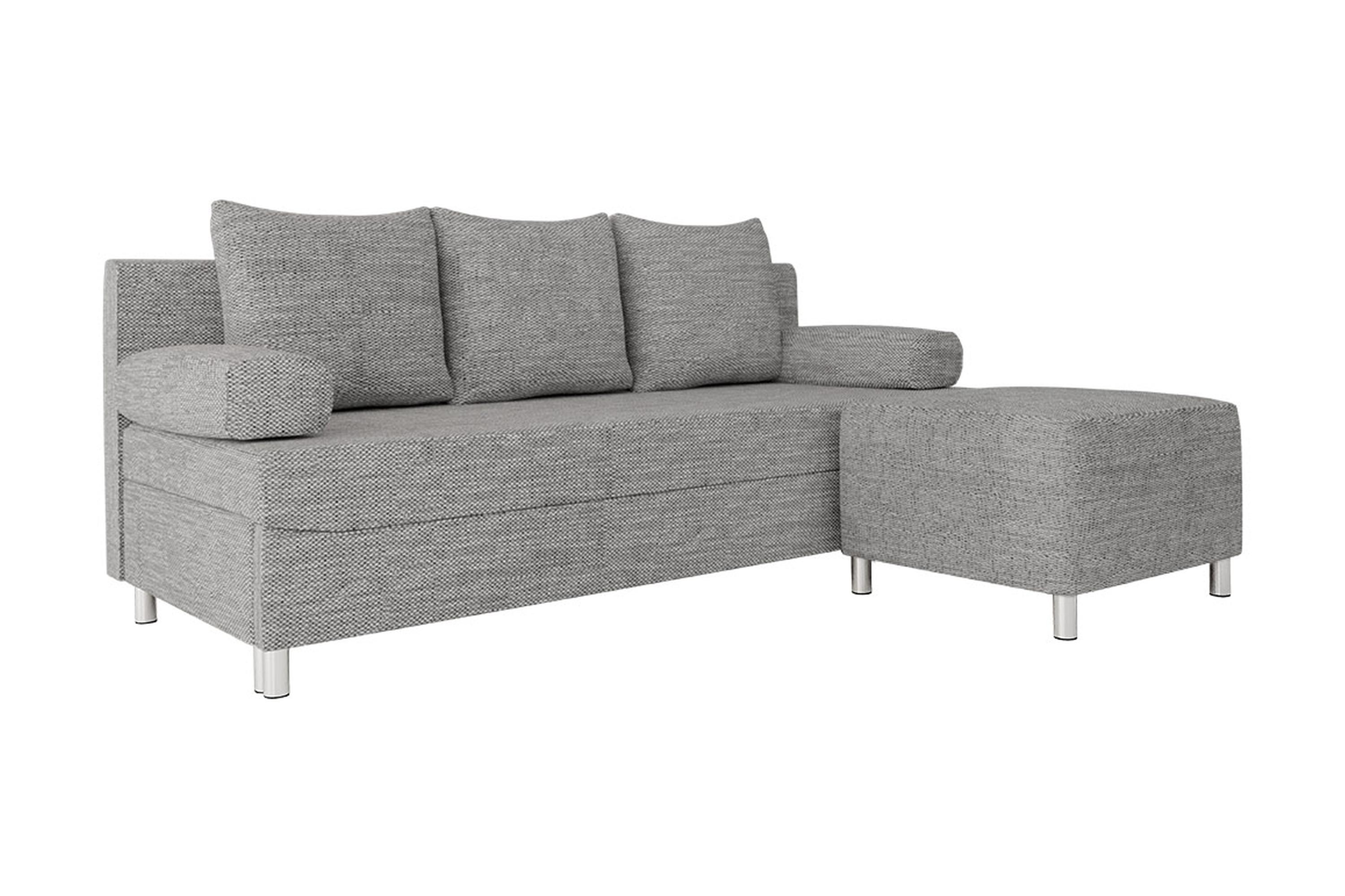Bäddsoffa Fotpall Rejmyre Grå
