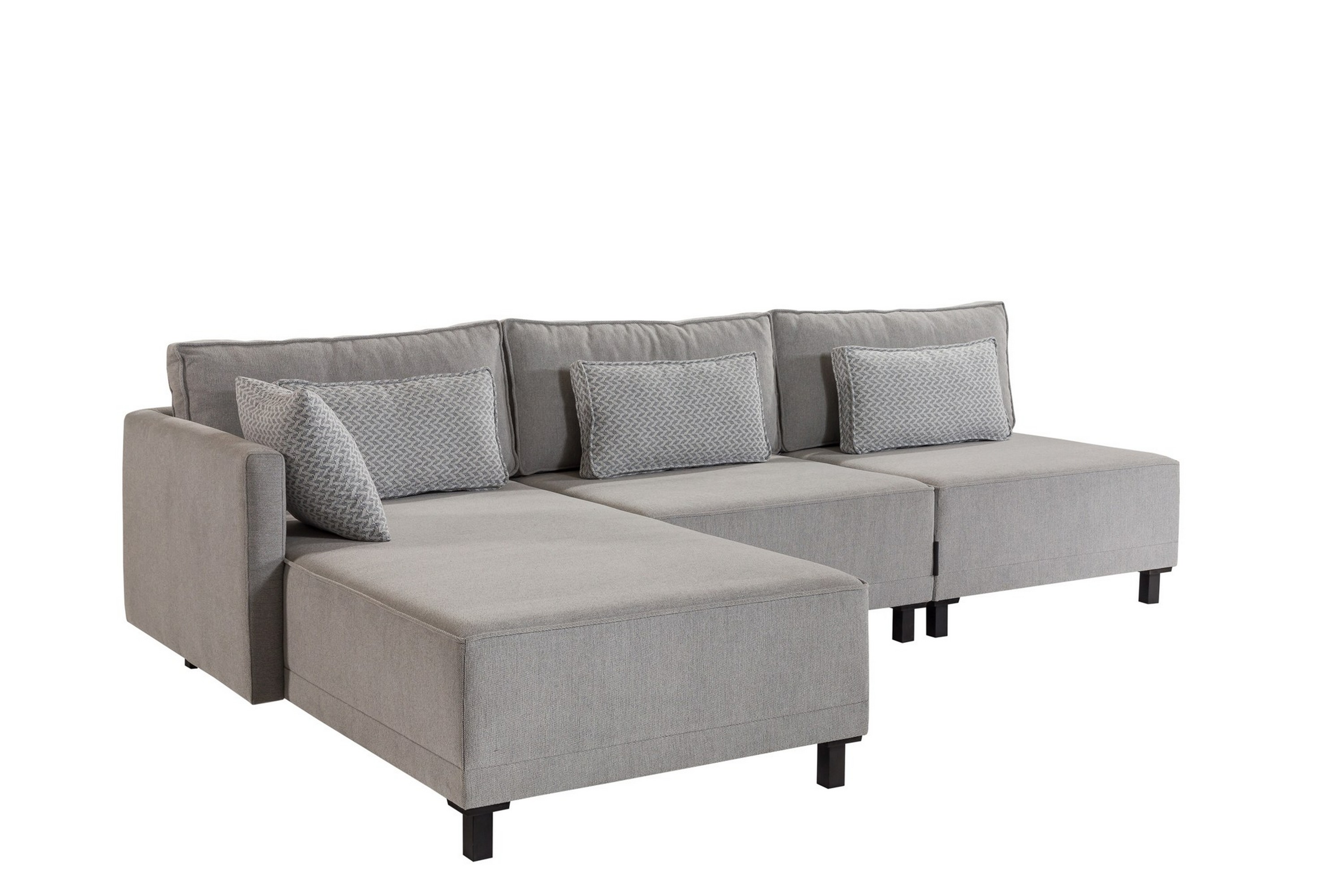 4-sits Bäddsoffa med Divan Matris 4-sits Grå