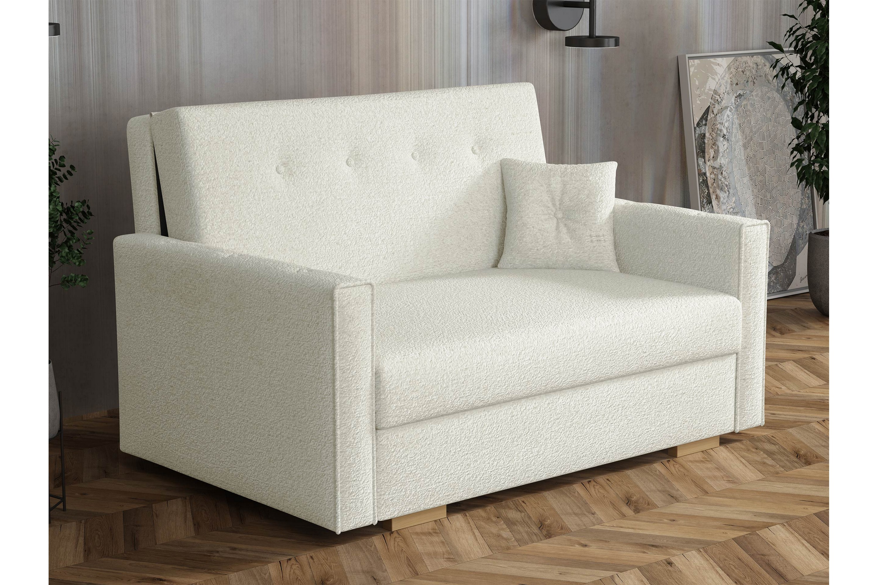 Ajiz Bäddsoffa 2-sits i BoucléVit