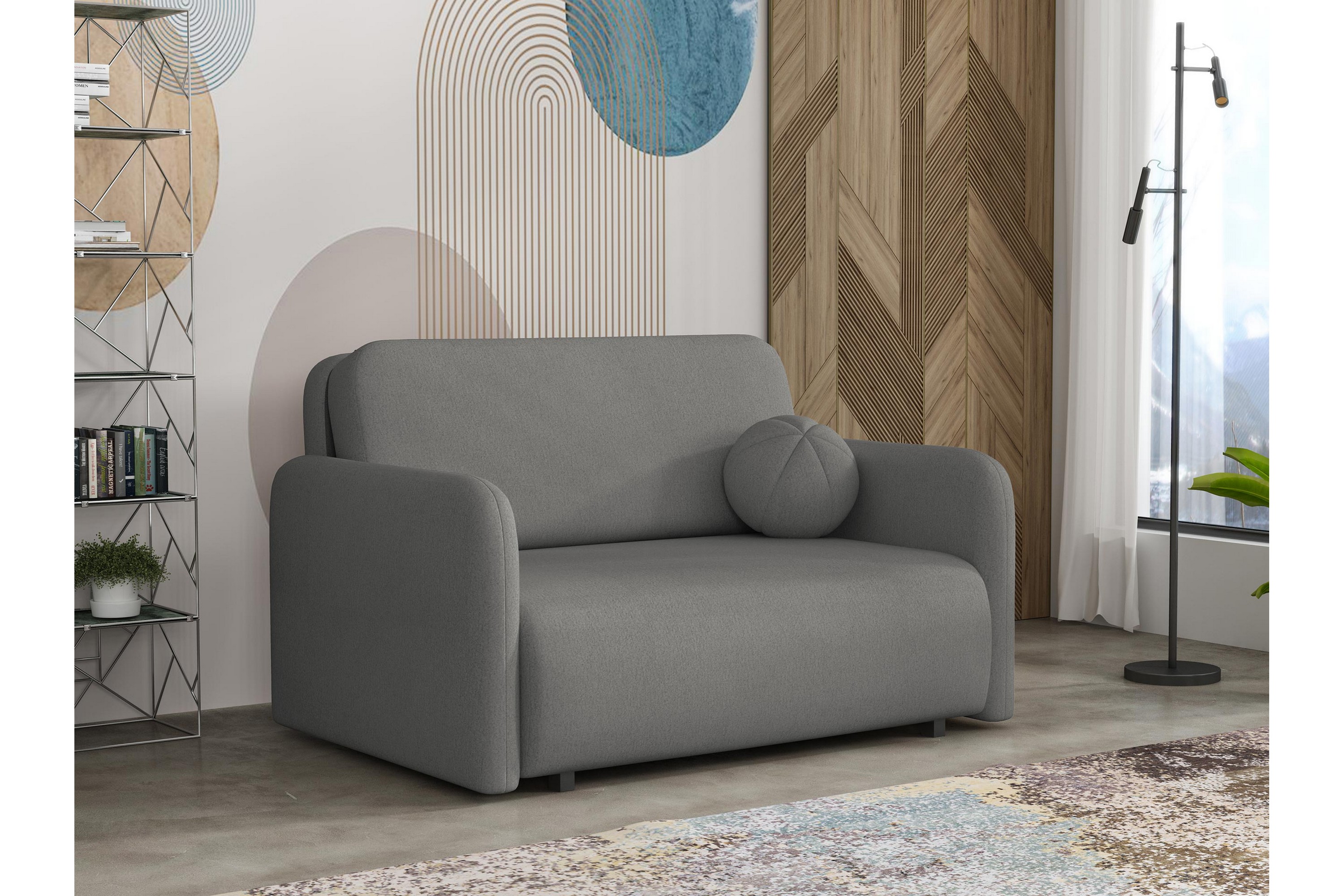 ajmeri bäddsoffa 2-sits - grå