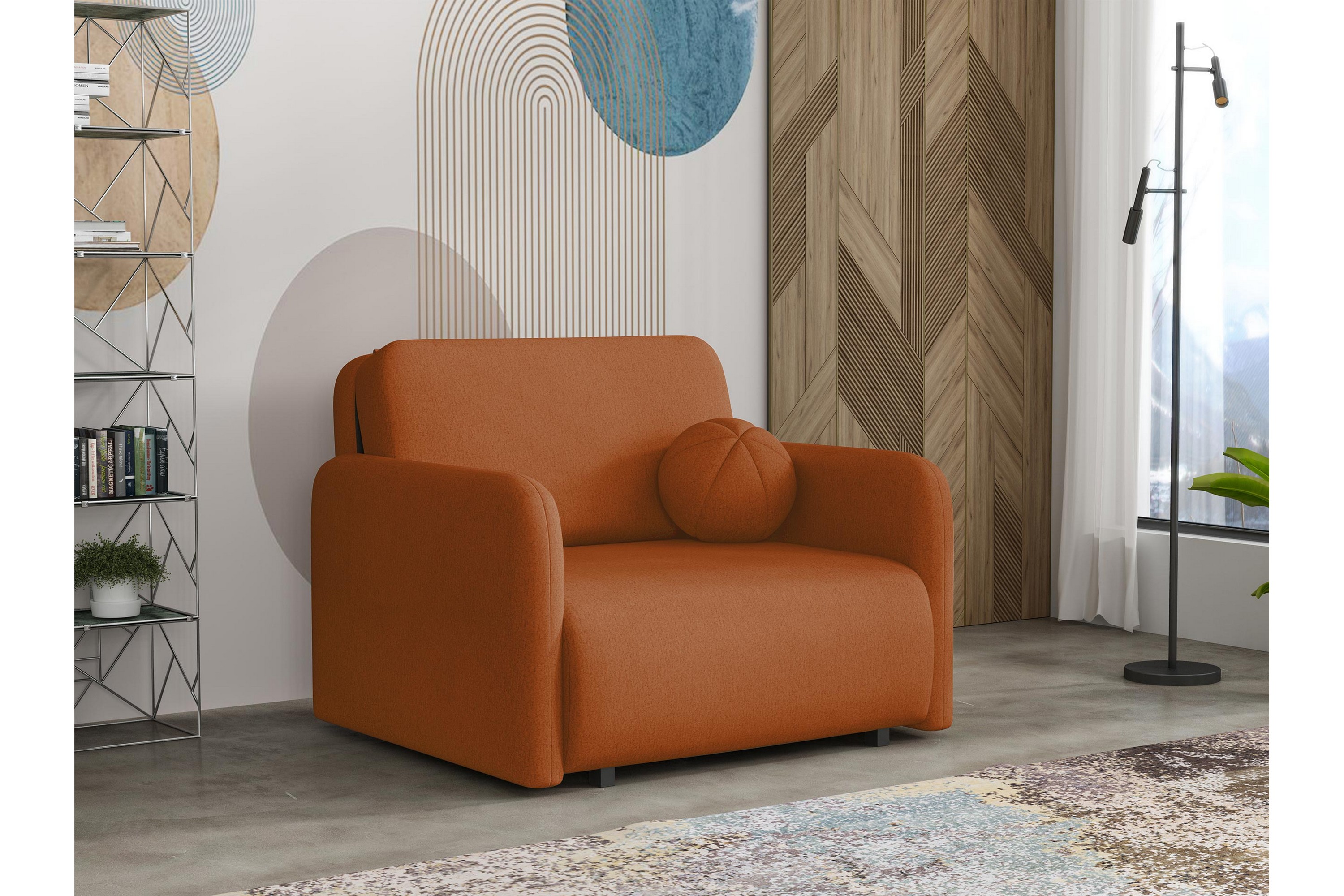 Ajmeri Bäddsoffa 2-sits Orange