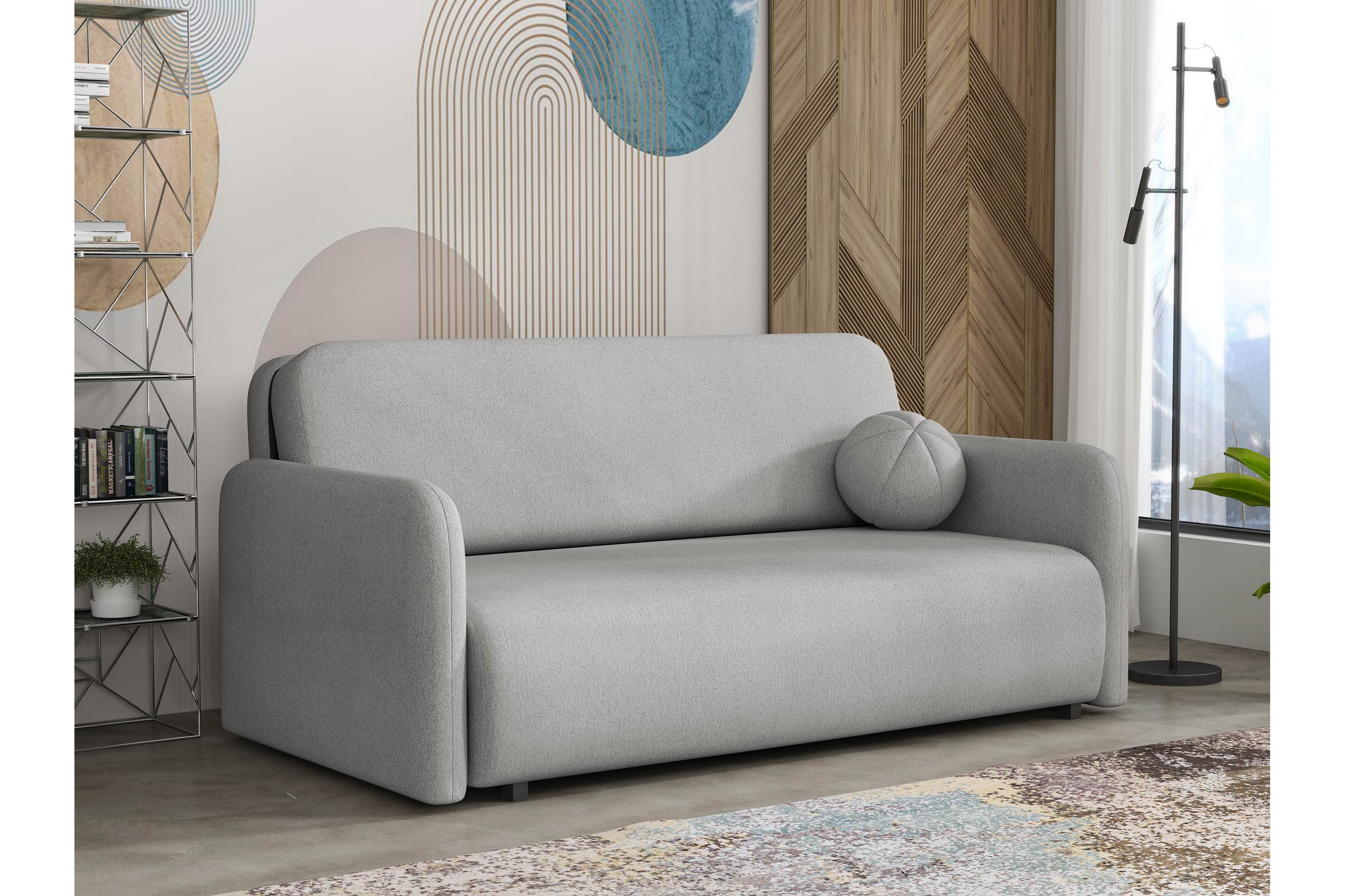 ajmeri bäddsoffa 3-sits - grå