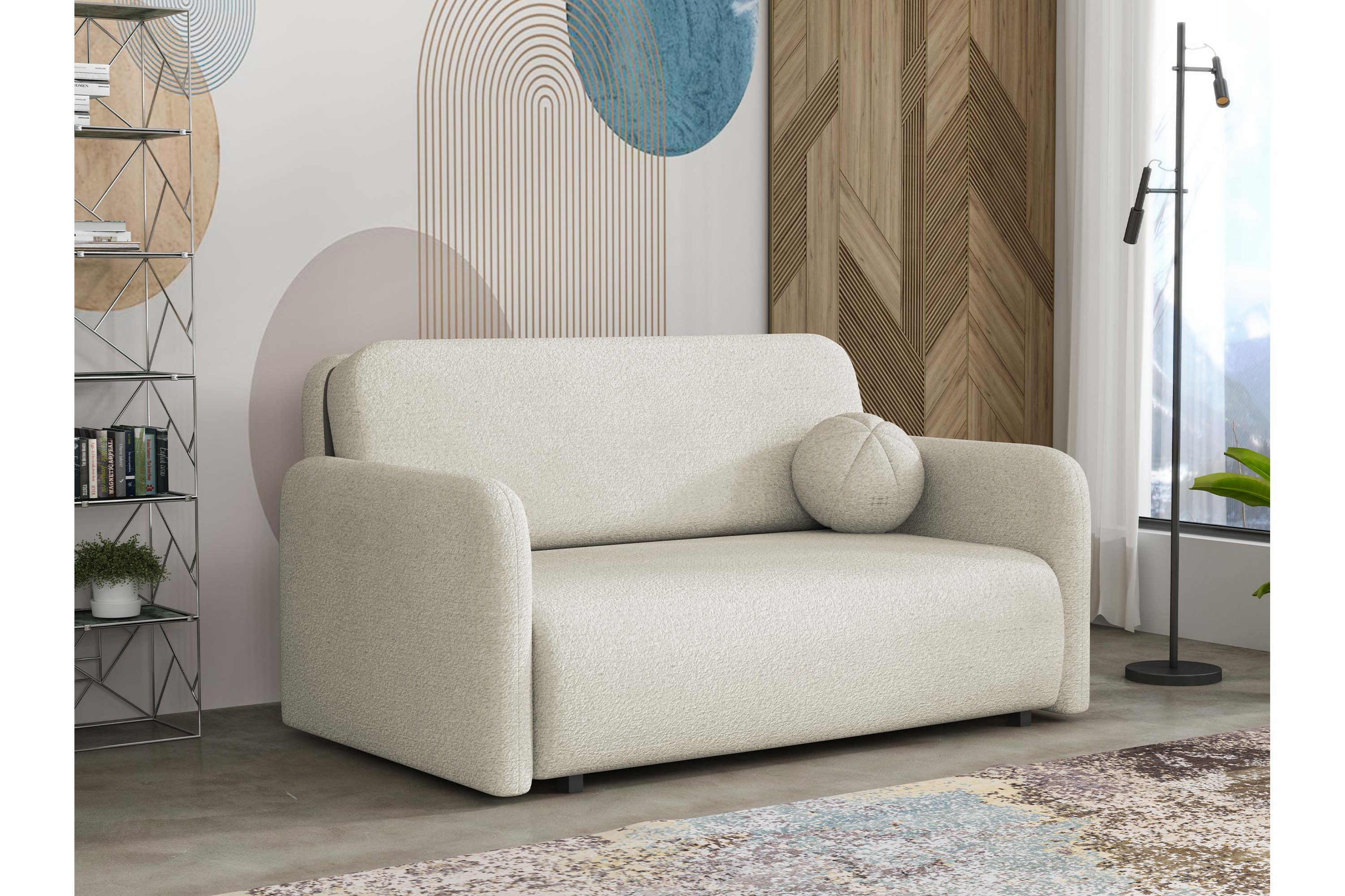 Ajmeri Bäddsoffa 3-sits i BoucléBeige