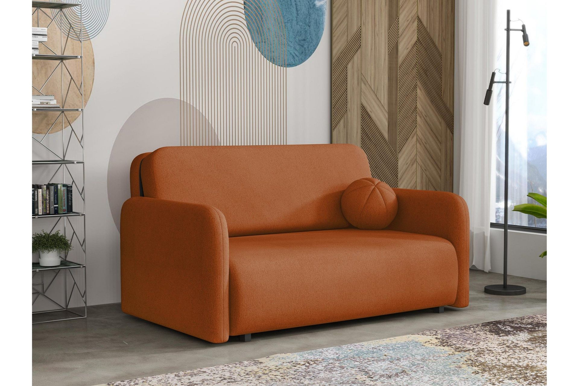 Ajmeri B&auml;ddsoffa 3-sits - Orange