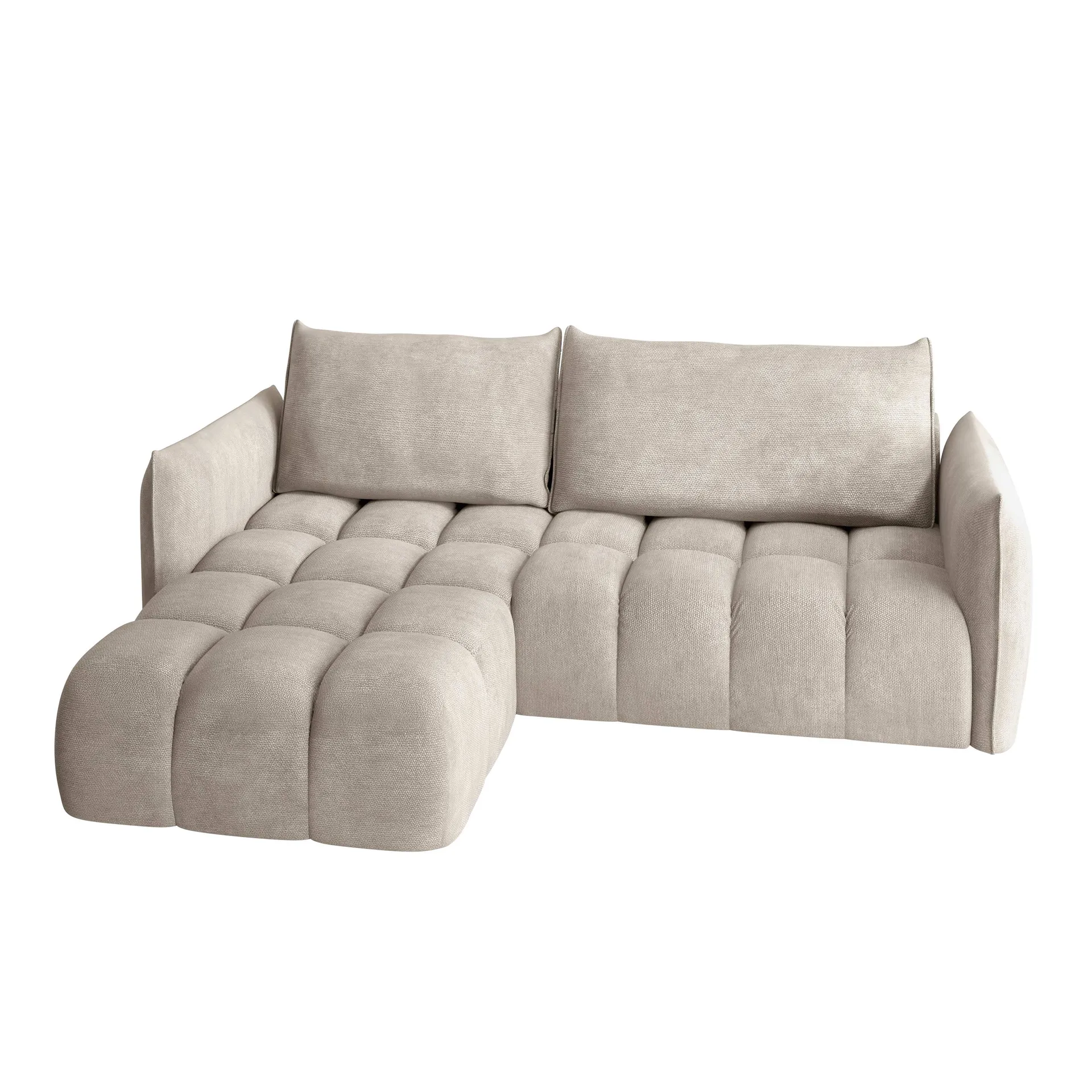 Aldvian 3-sits B&auml;ddsoffa med divan - beige