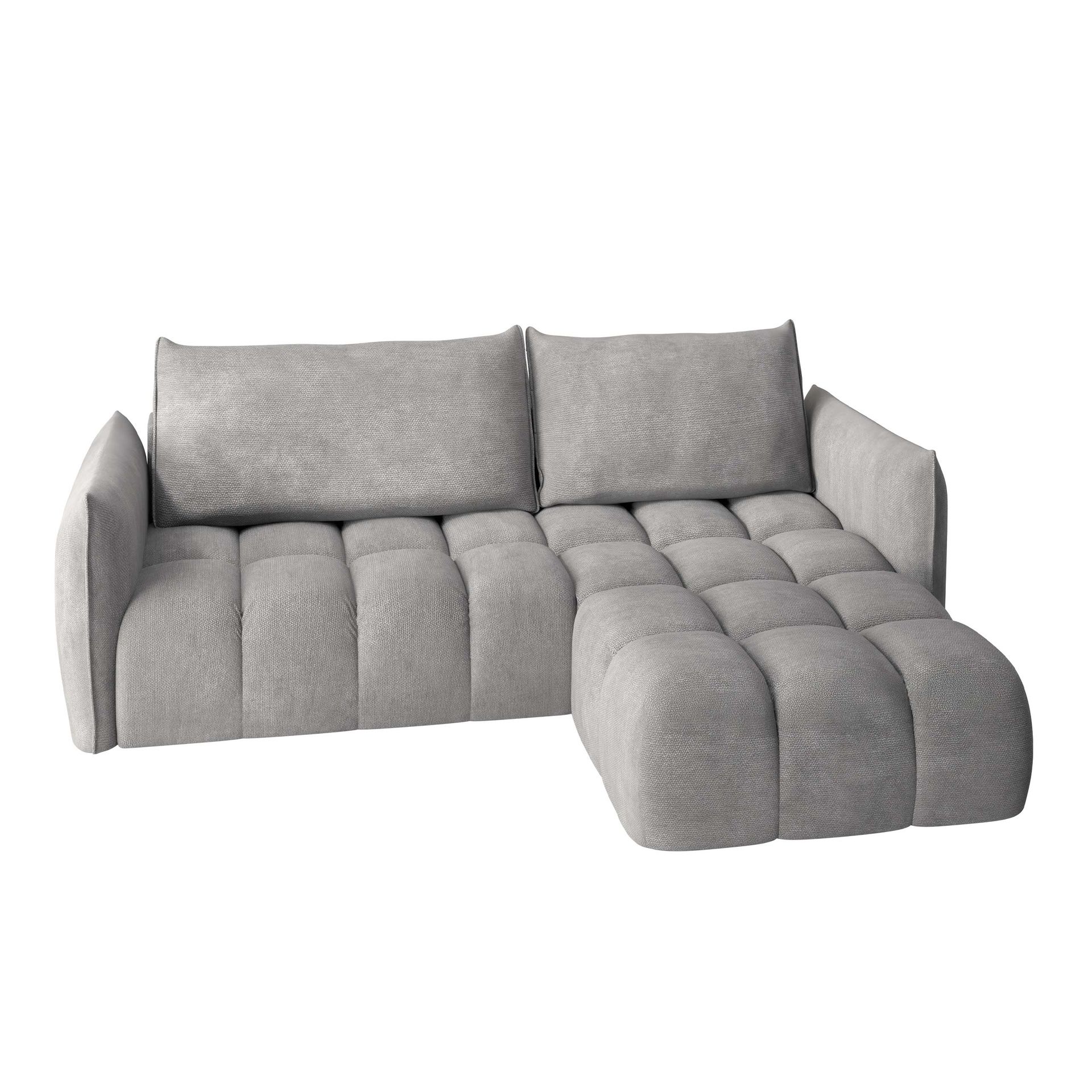 Aldvian 3-sits Bäddsoffa med divan - grå