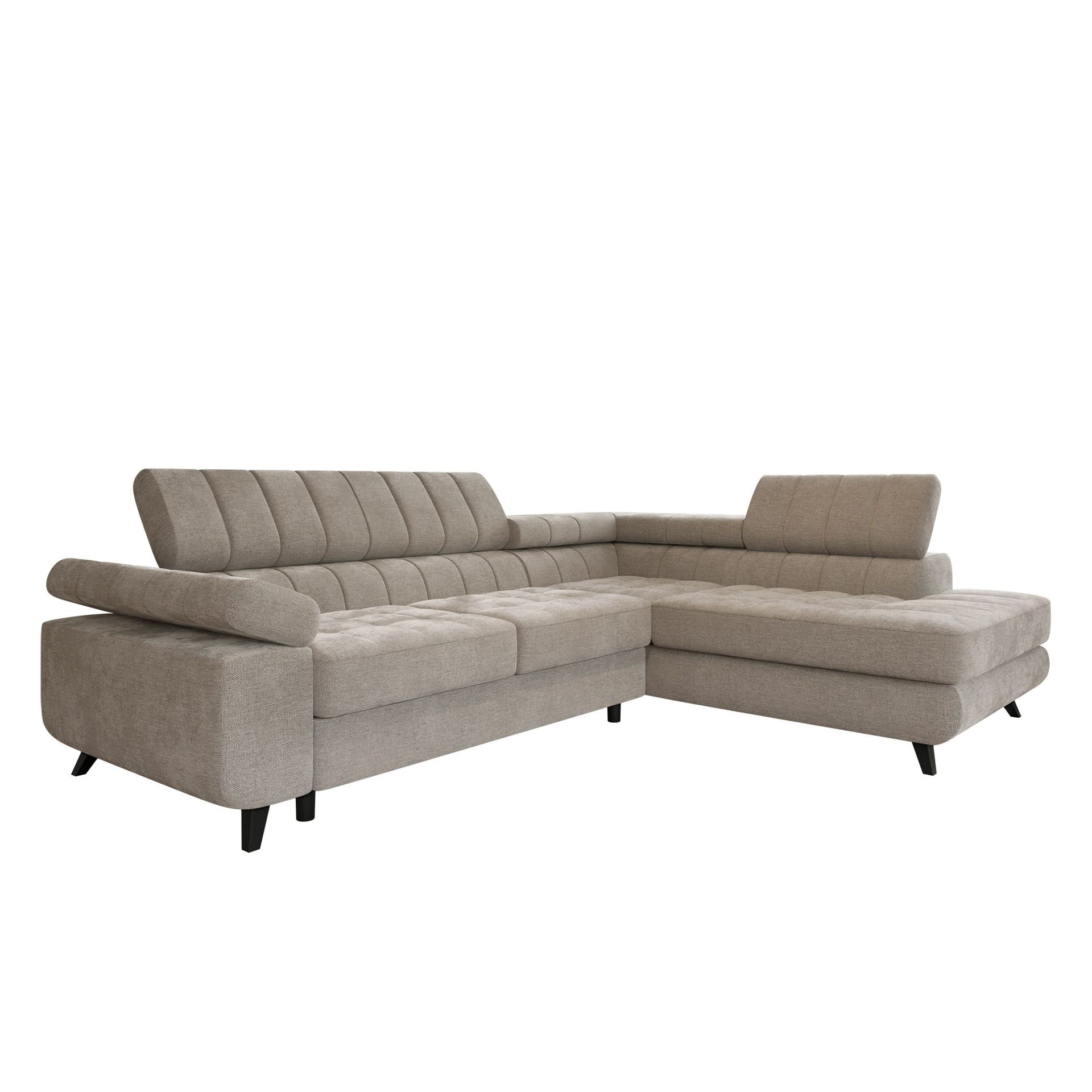 Amshyttan 4-sits Bäddsoffa med Schsälong Höger - Beige