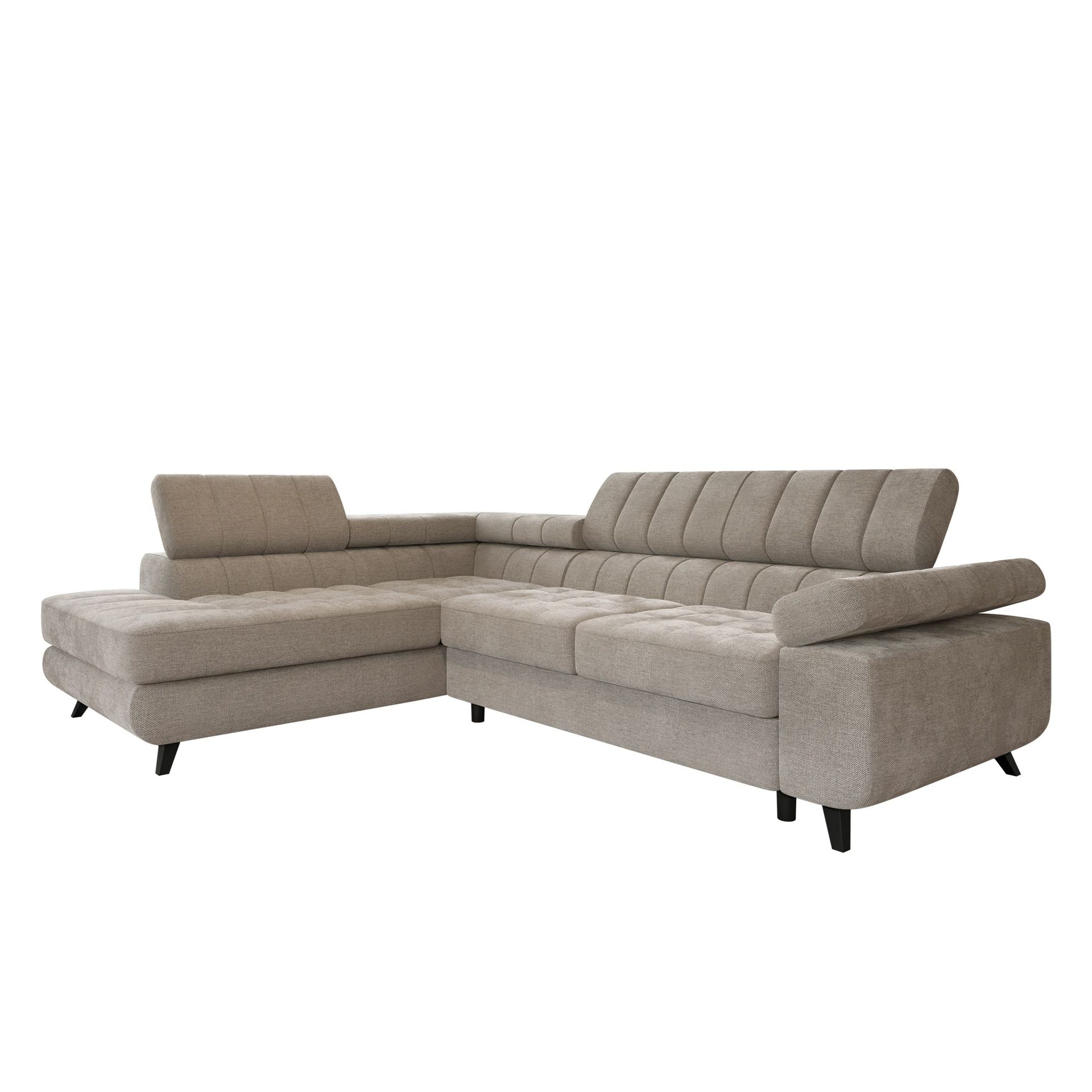 Amshyttan 4-sits Bäddsoffa med Schsälong Vänster - Beige