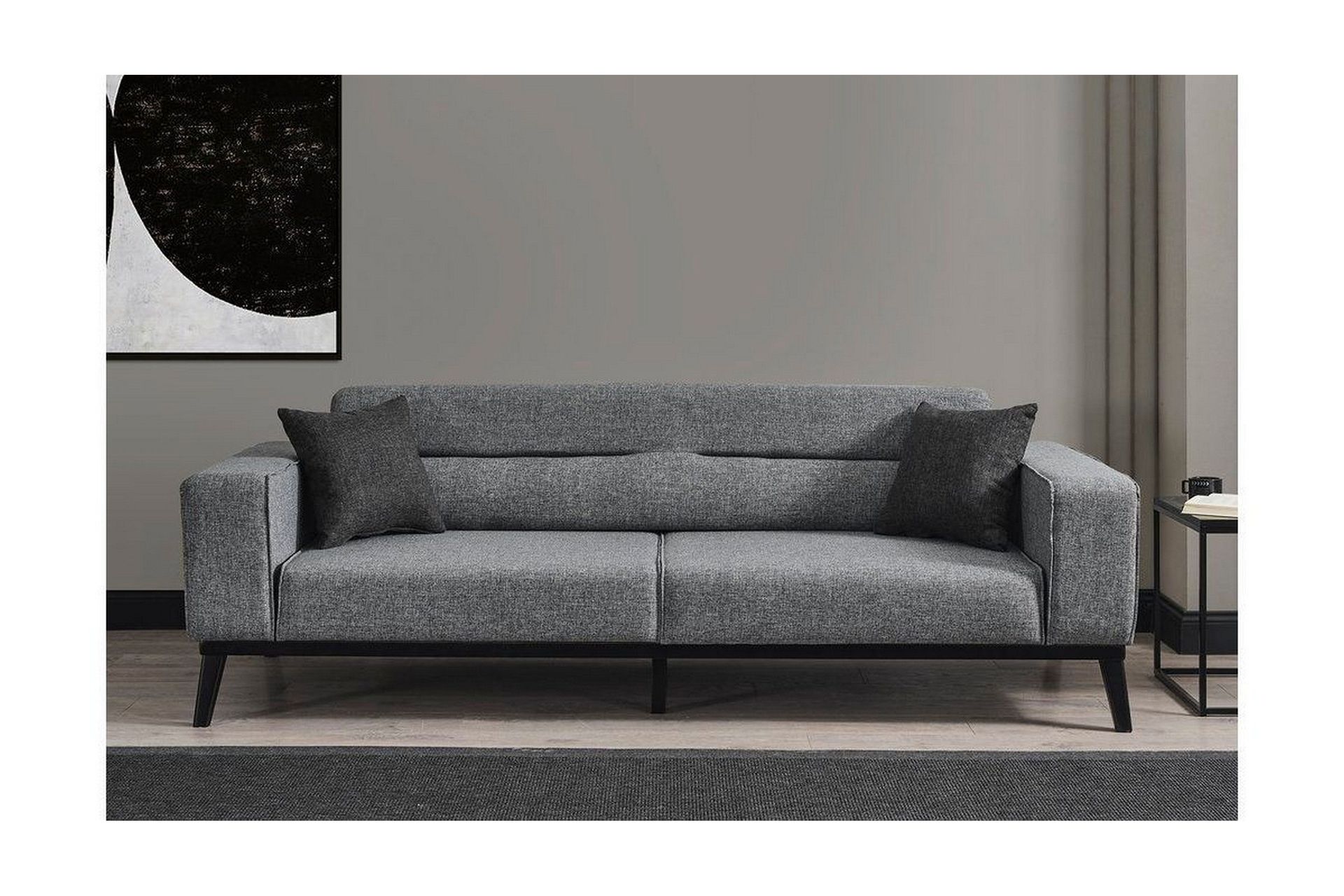 Banjo B&auml;ddsoffa 4-sits - Ljusgr&aring;