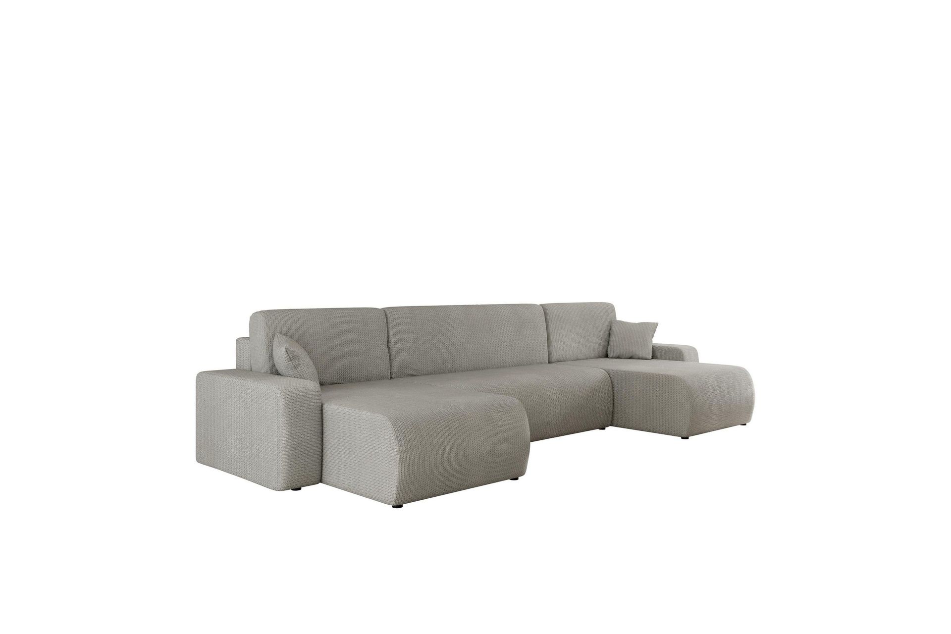 Barile B&auml;ddsoffa Dubbeldivan 4-sits i Plysch - Gr&aring;
