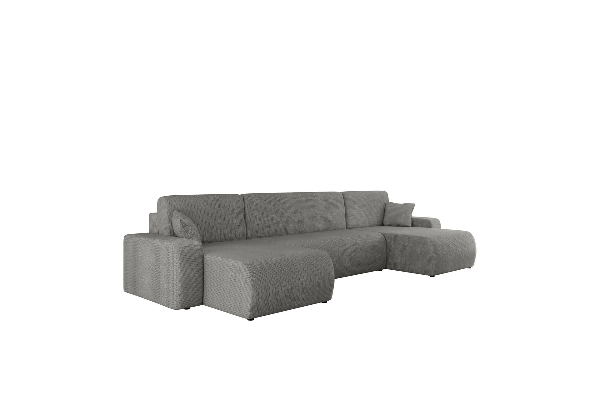 Barile B&auml;ddsoffa Dubbeldivan 4-sits i Plysch - Gr&aring;