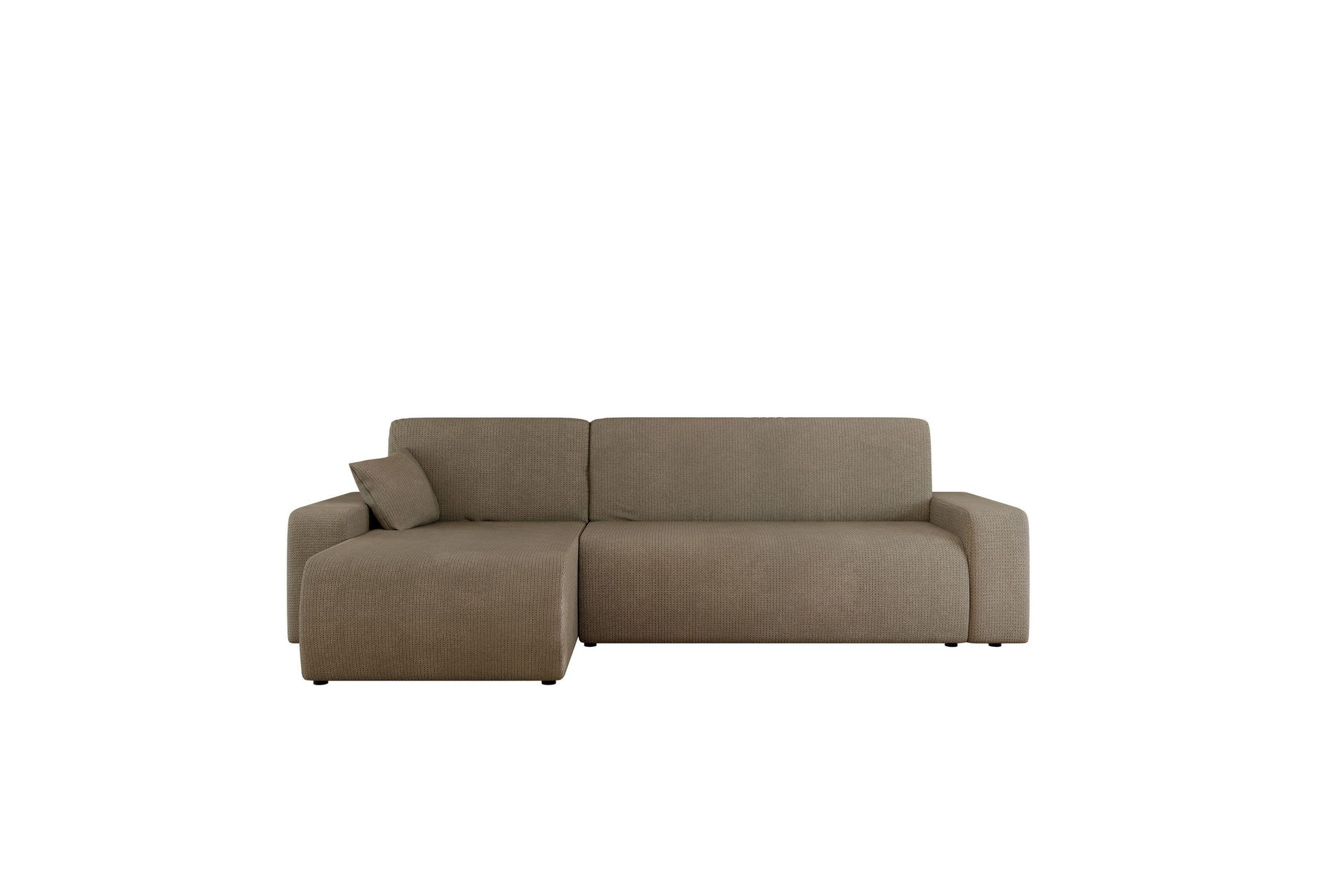 Barile B&auml;ddsoffa med Divan 3-sits i Plysch - Brun