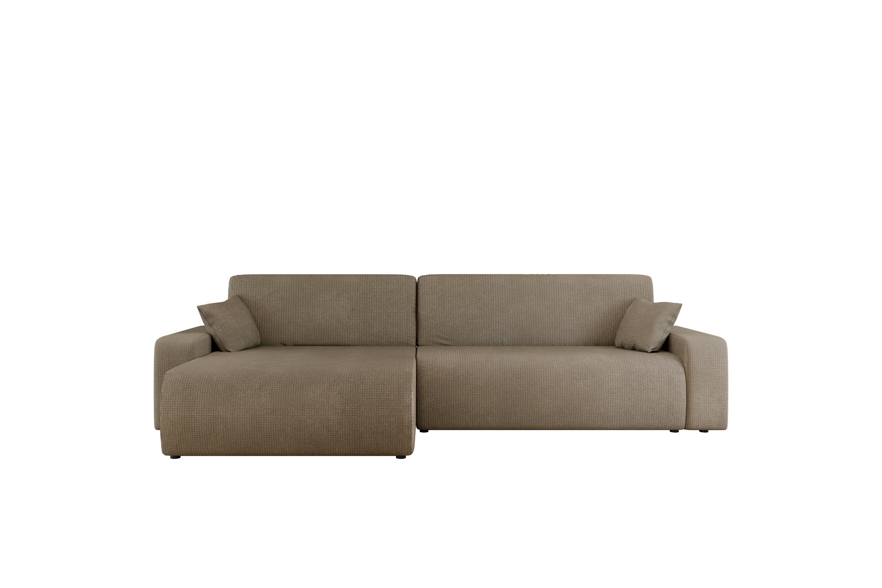 Barile Bäddsoffa med Divan 3-sits i Plysch Brun