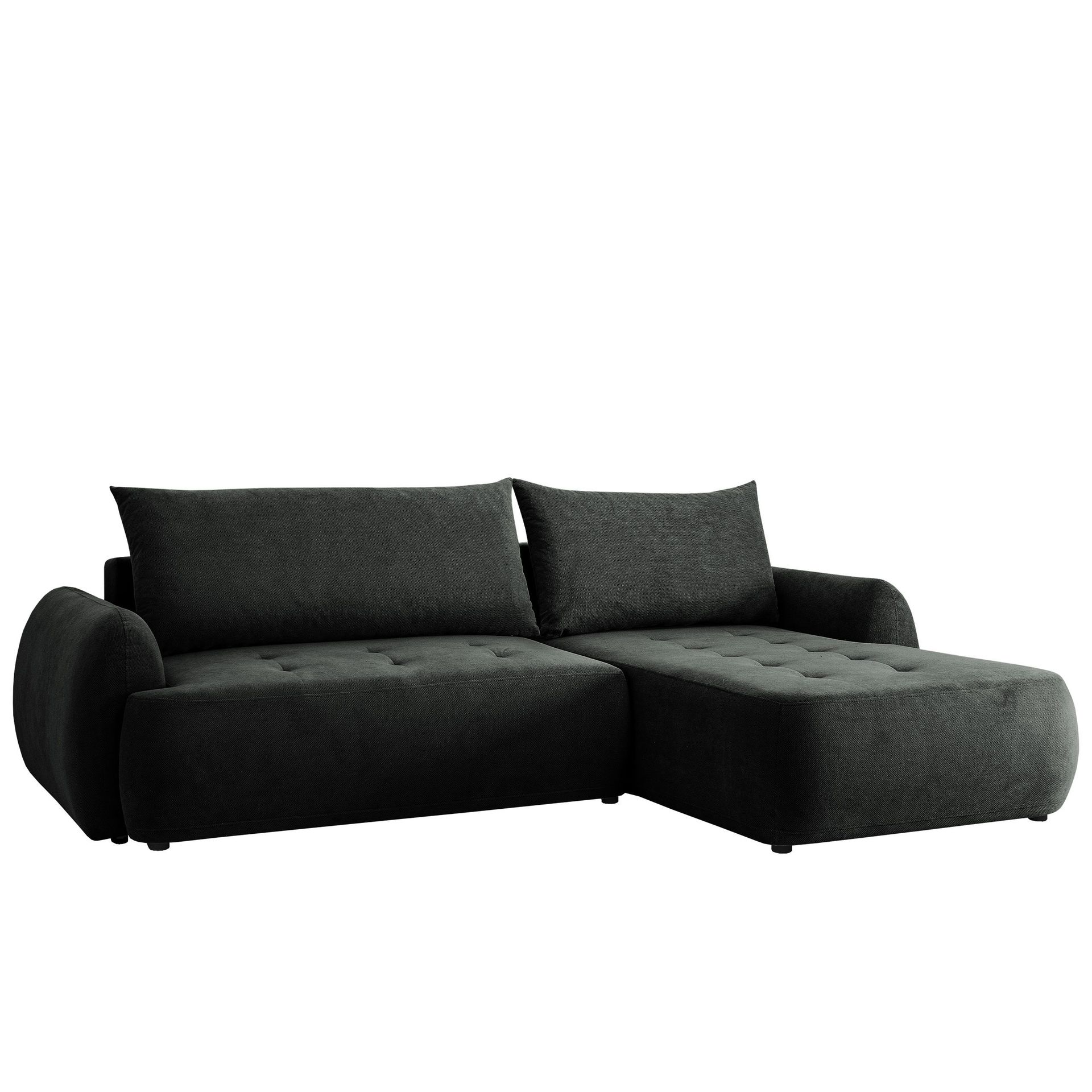 Bastos 3-sits Bäddsoffa med Divan Högervänd - Mörkgrå
