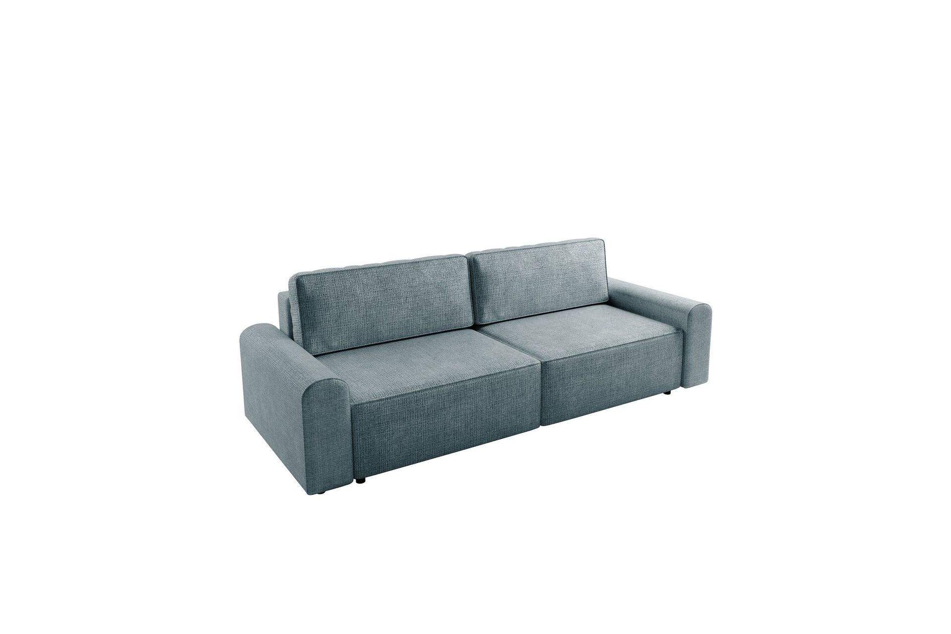 Bella B&auml;ddsoffa 3-sits i Plysch - Gr&aring;
