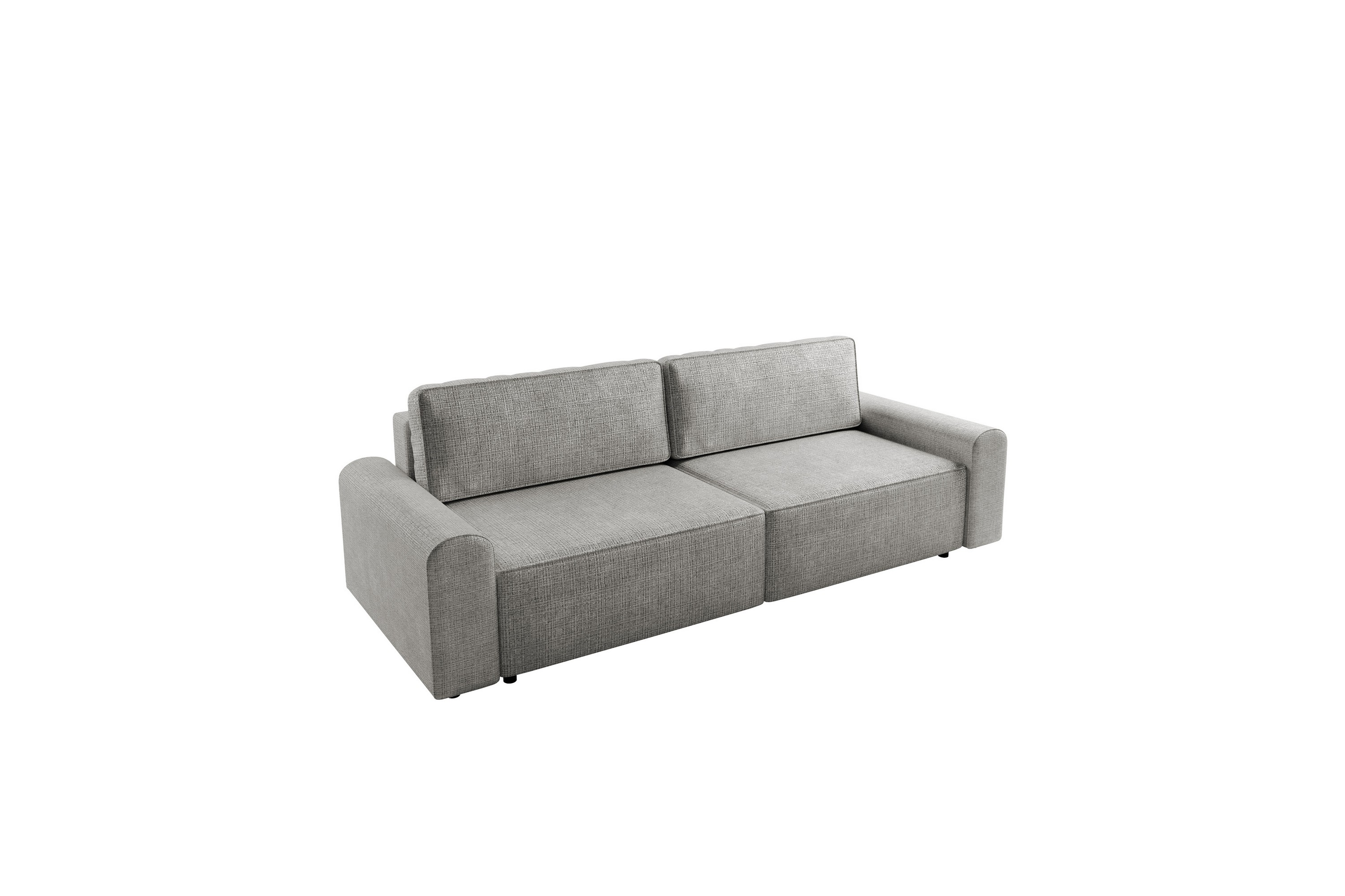 Bella Bäddsoffa 3-sits i Plysch Grå