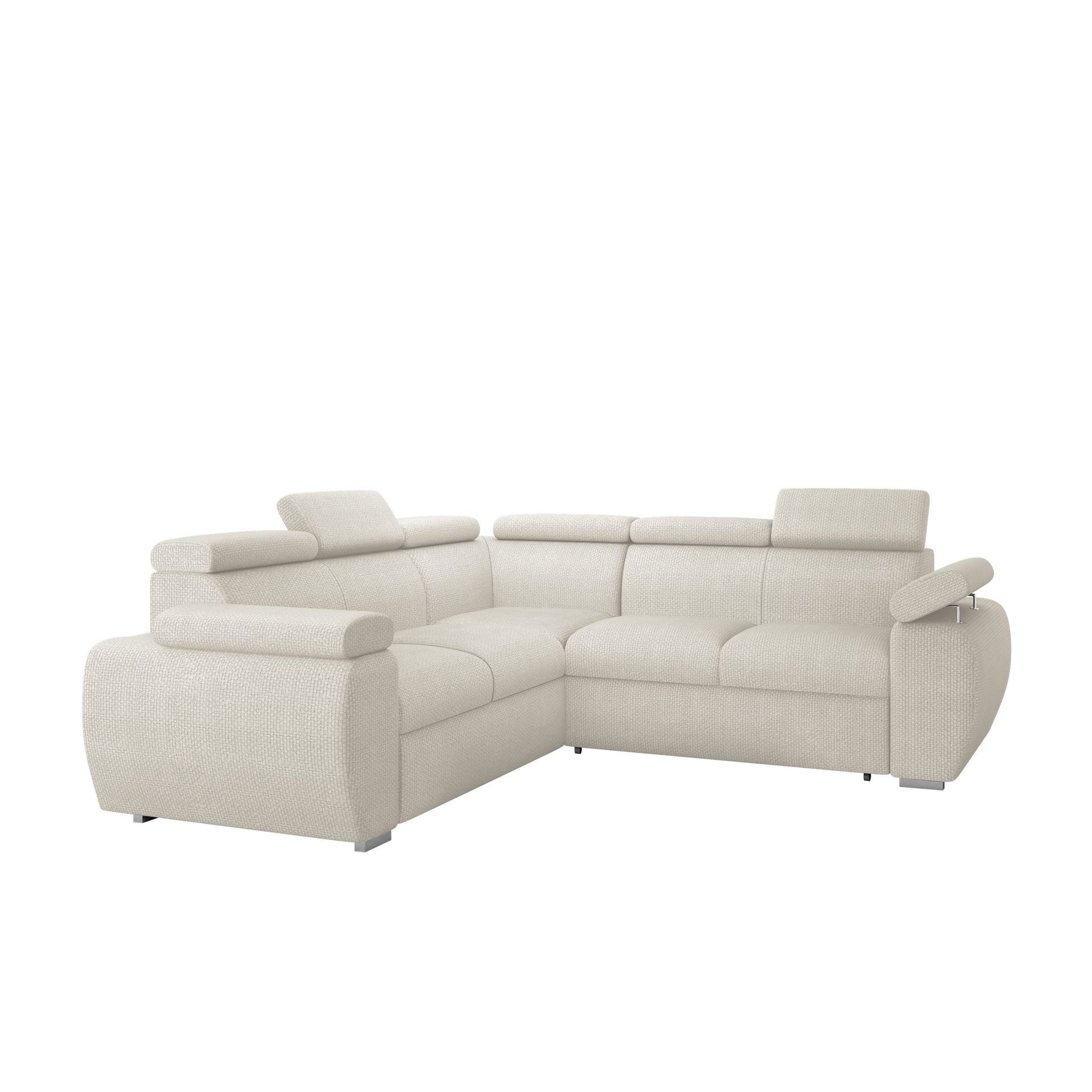 Binche 5-sits B&auml;ddsoffa h&ouml;rn med f&ouml;rvaring - Beige