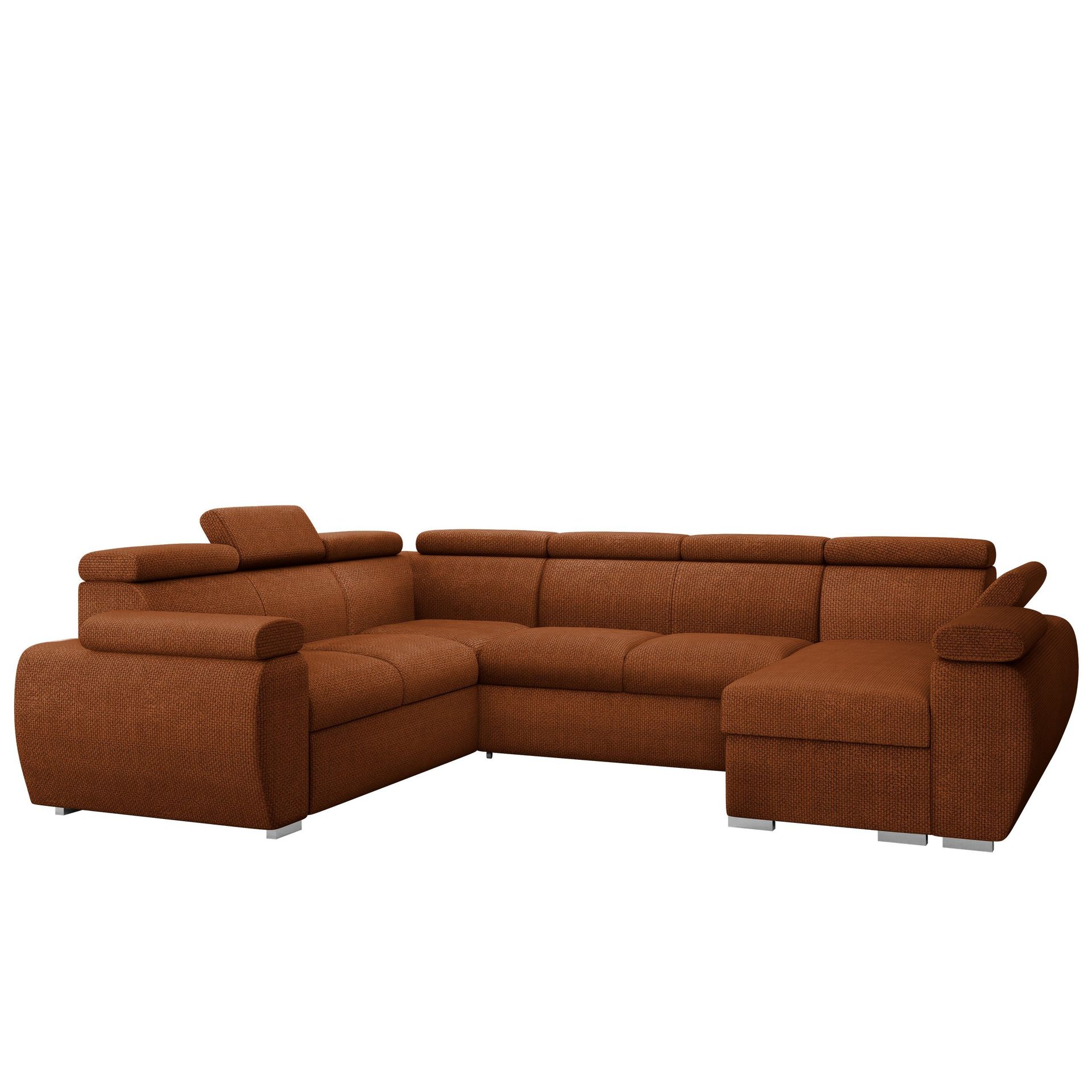 Binche 6-sits Bäddsoffa hörn med divan höger och förvaring - Flow 09