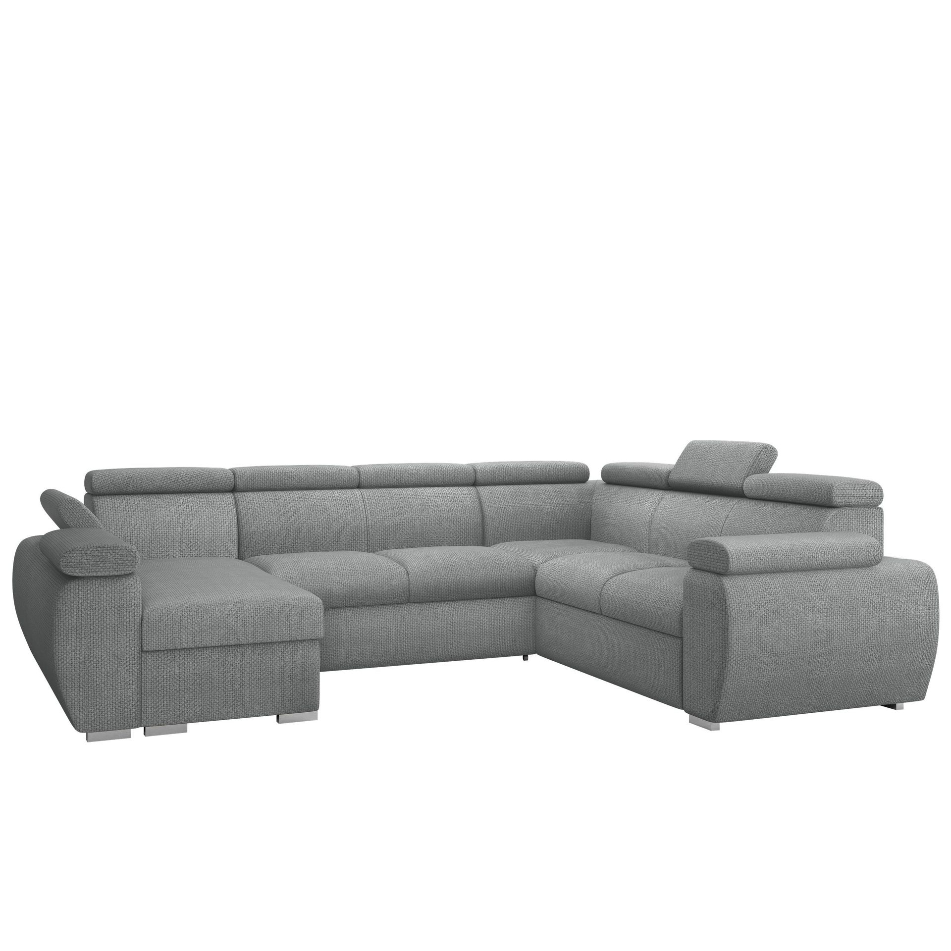 Binche 6-sits Bäddsoffa hörn med divan vänster och förvaring - Flow 17