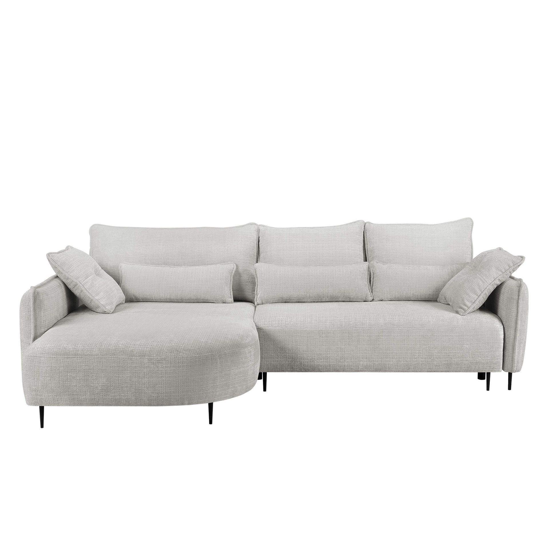 Bornalle 3-sits Bäddsoffa med divan - Marbella 02 (ljusgrå)