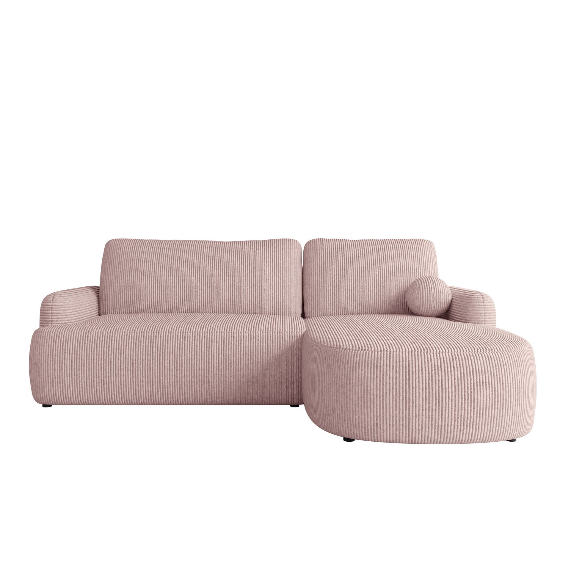 Branrel 3-sits Soffa med divan - rosa