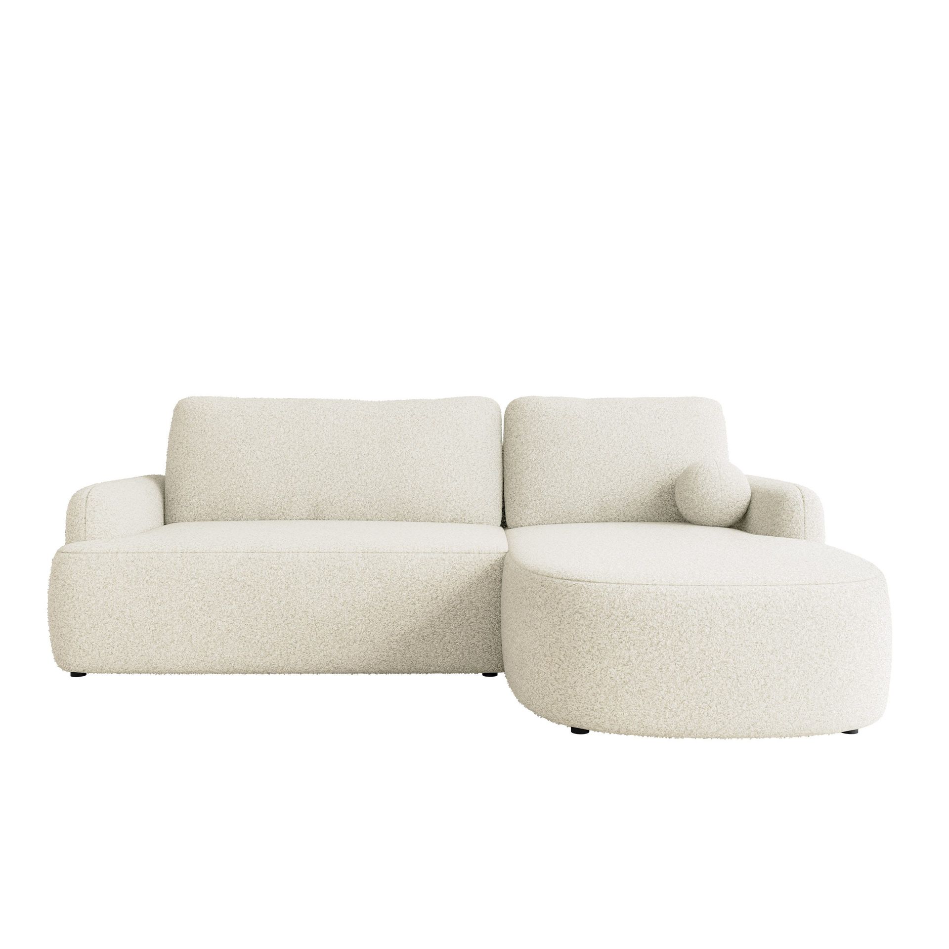 Branrel 3-sits Soffa med divan - vit