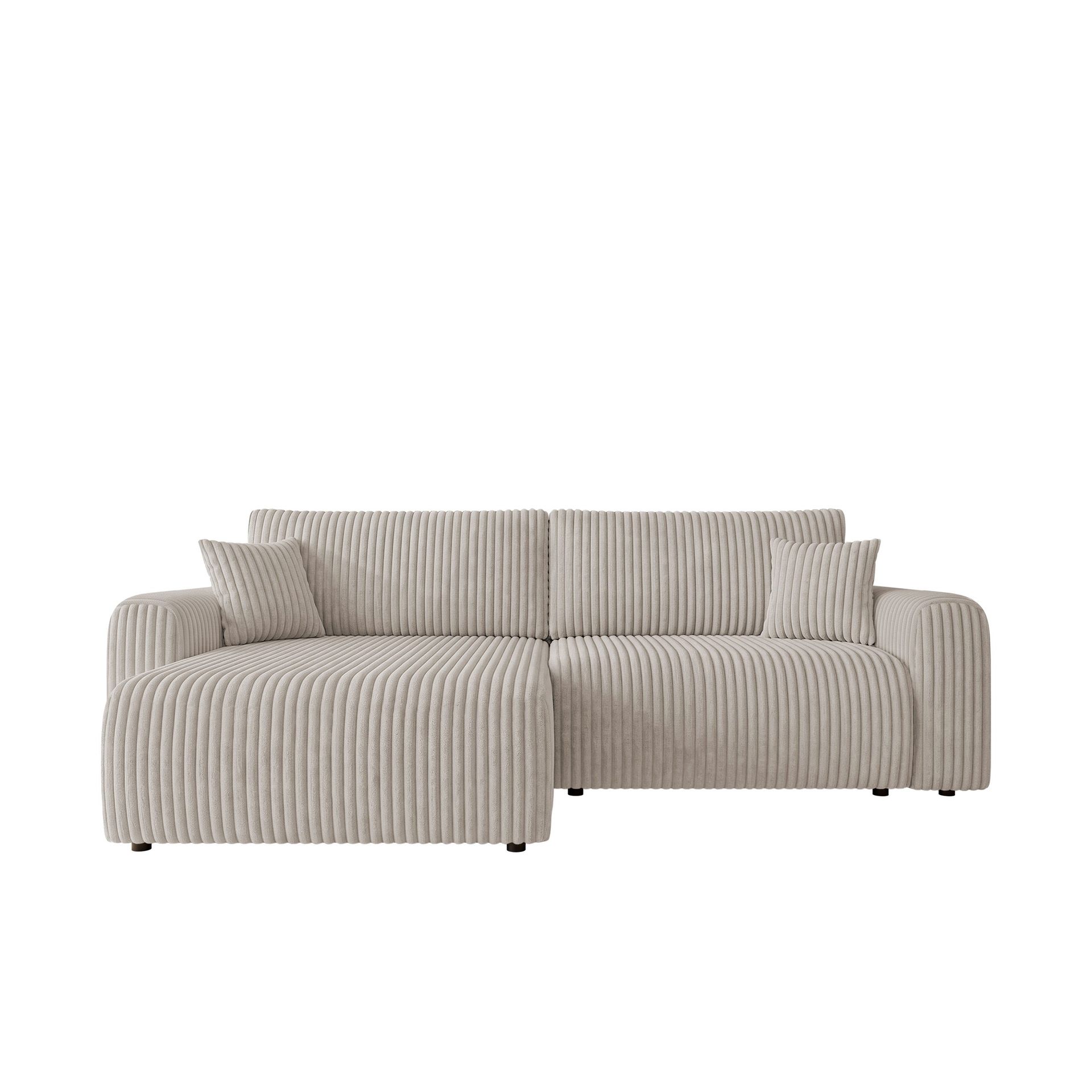 Brenor 3-sits Bäddsoffa med divan Vänstervänd - ljusgrå