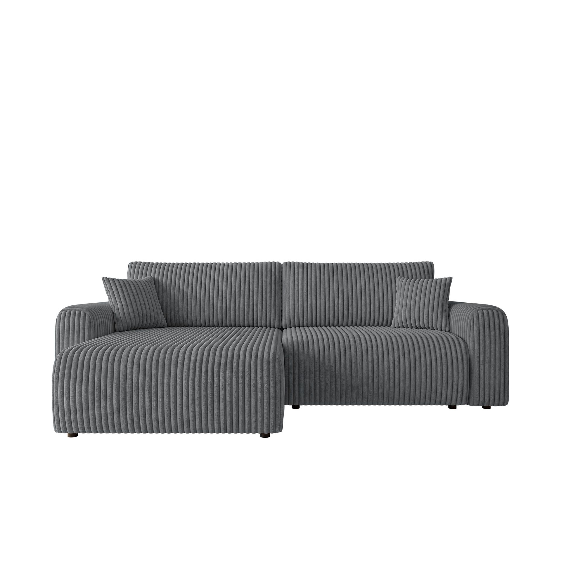 Brenor 3-sits Bäddsoffa med divan Vänstervänd - mörkgrå
