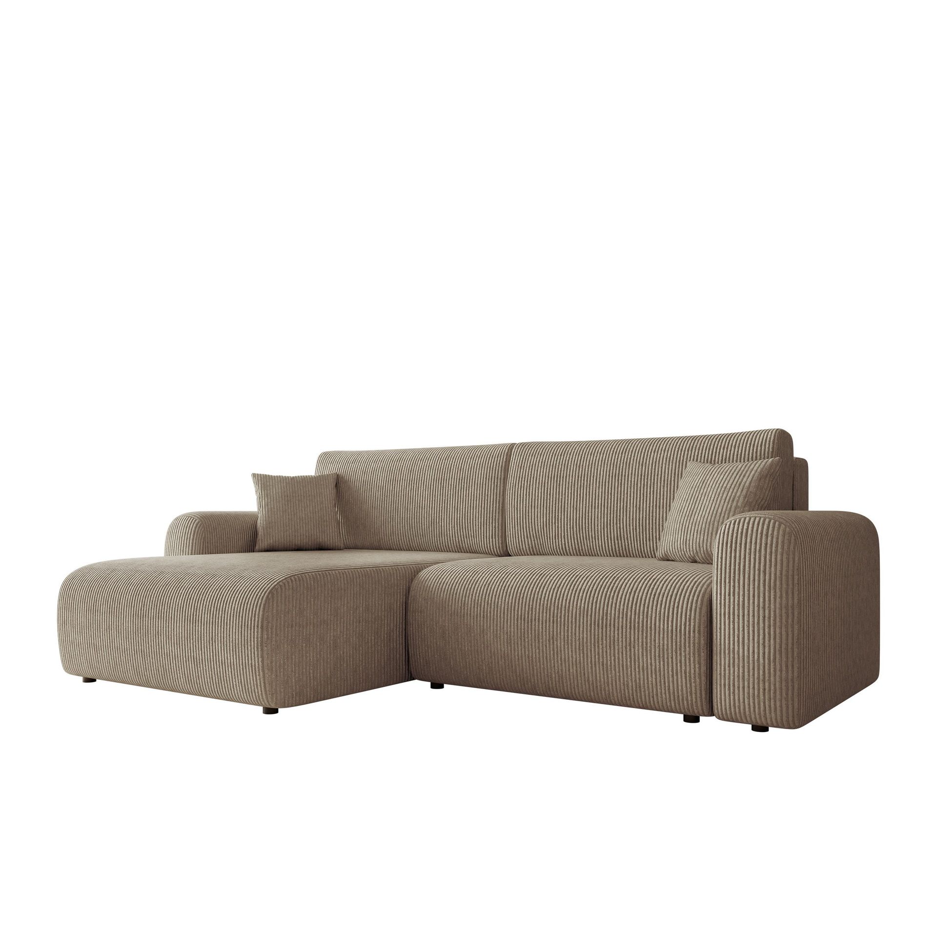 Brenor B&auml;ddsoffa med Divan 3-sits - M&ouml;rkbeige
