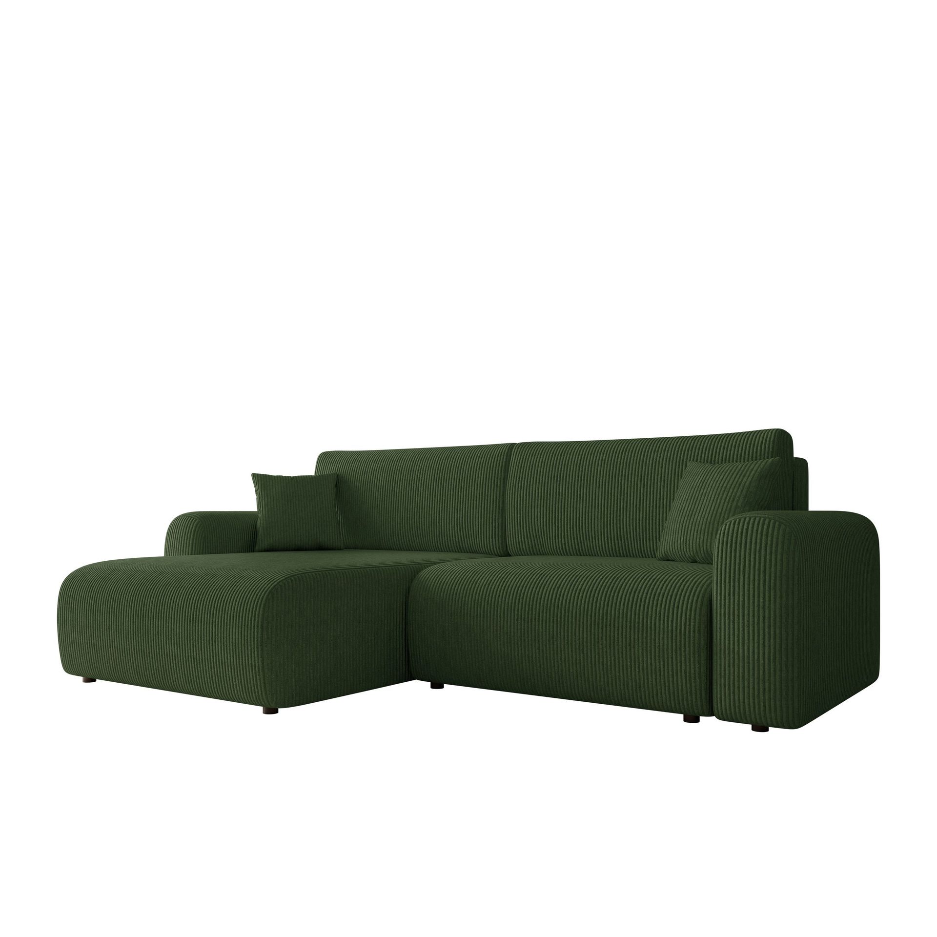 Brenor B&auml;ddsoffa med Divan 3-sits - M&ouml;rkgr&ouml;n