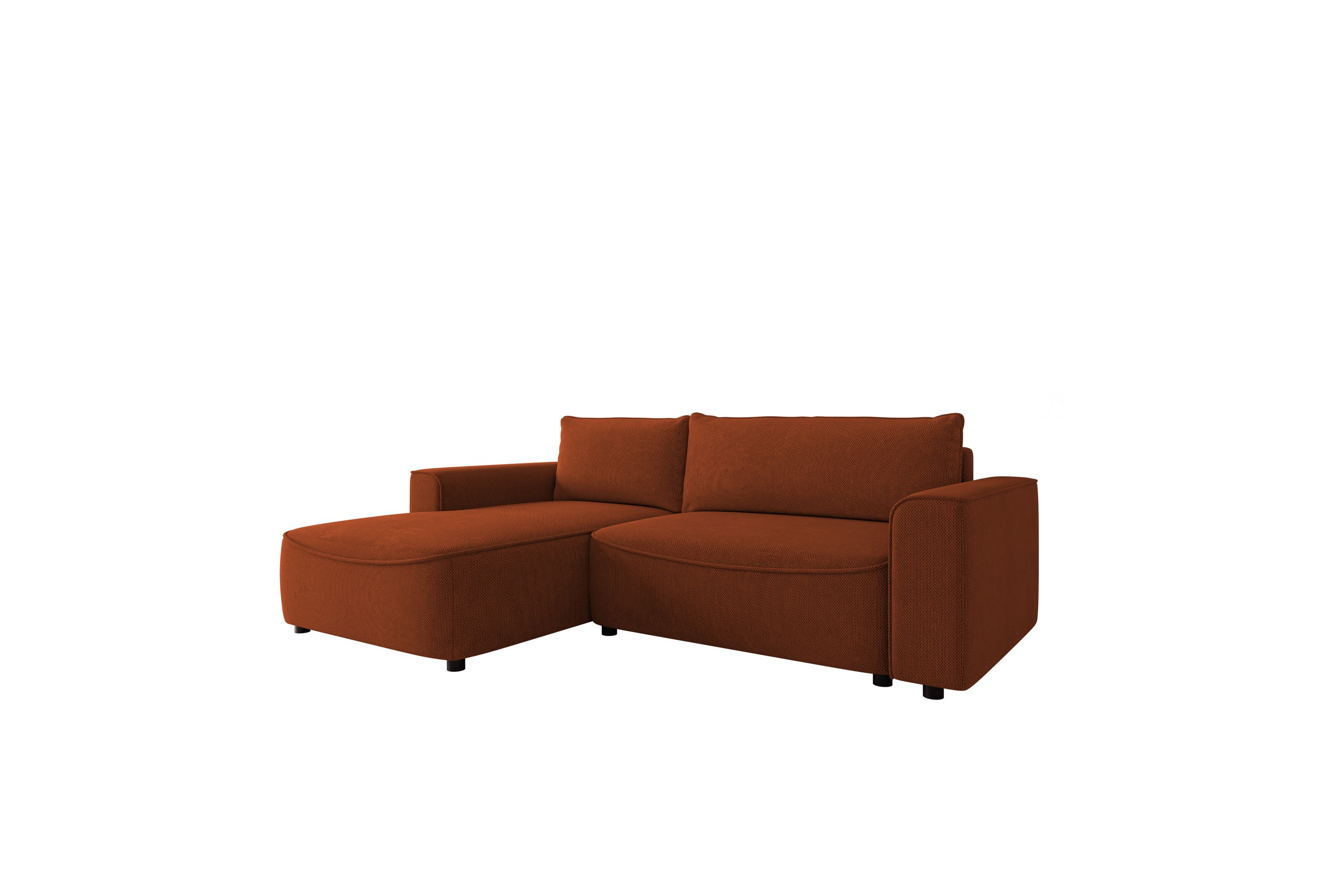 Burketown Bäddsoffa med Divan 3-sits i Sammet Brun