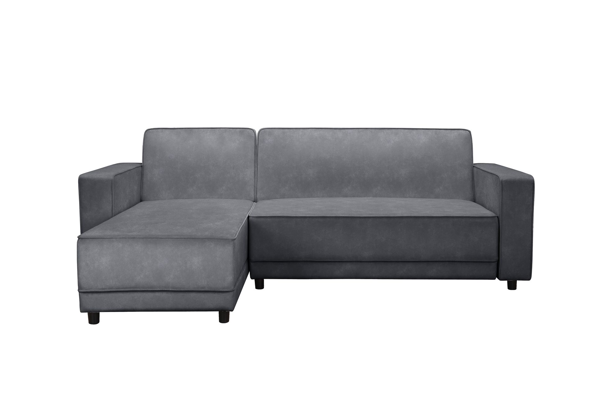 Bäddsoffa Allie Antracit, Sammet, 82x229x154 cm - Antracit, Sammet, 82x229x154 cm