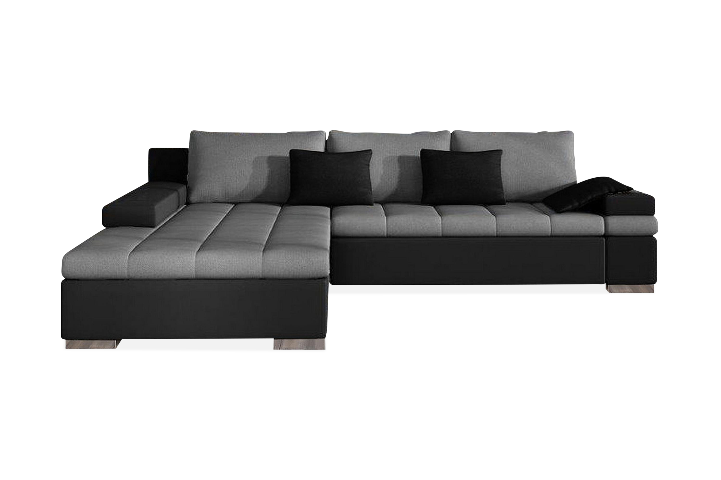 Bäddsoffa Consuelo med Divan Vänster Grå