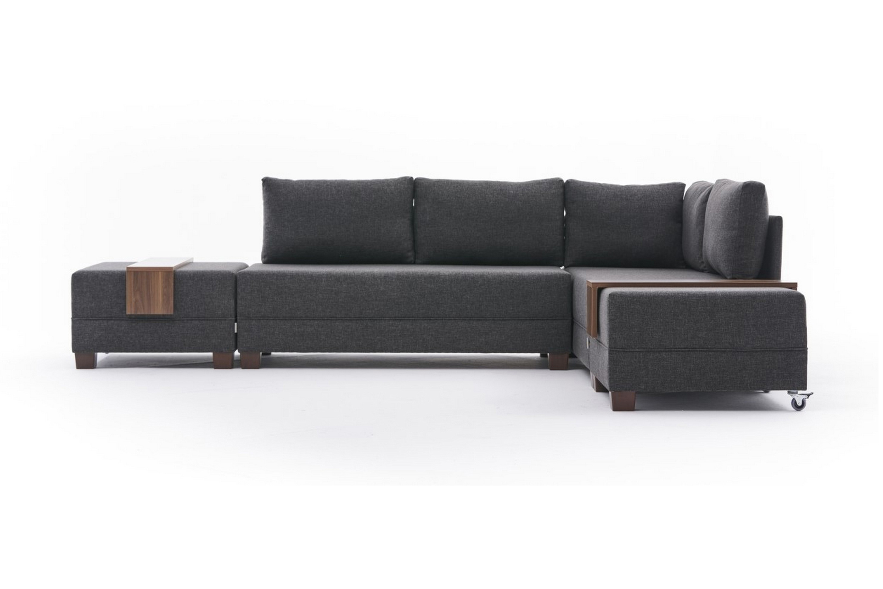 Bäddsoffa m-Divan Bulgaria 4-sits 140x190 Antracit