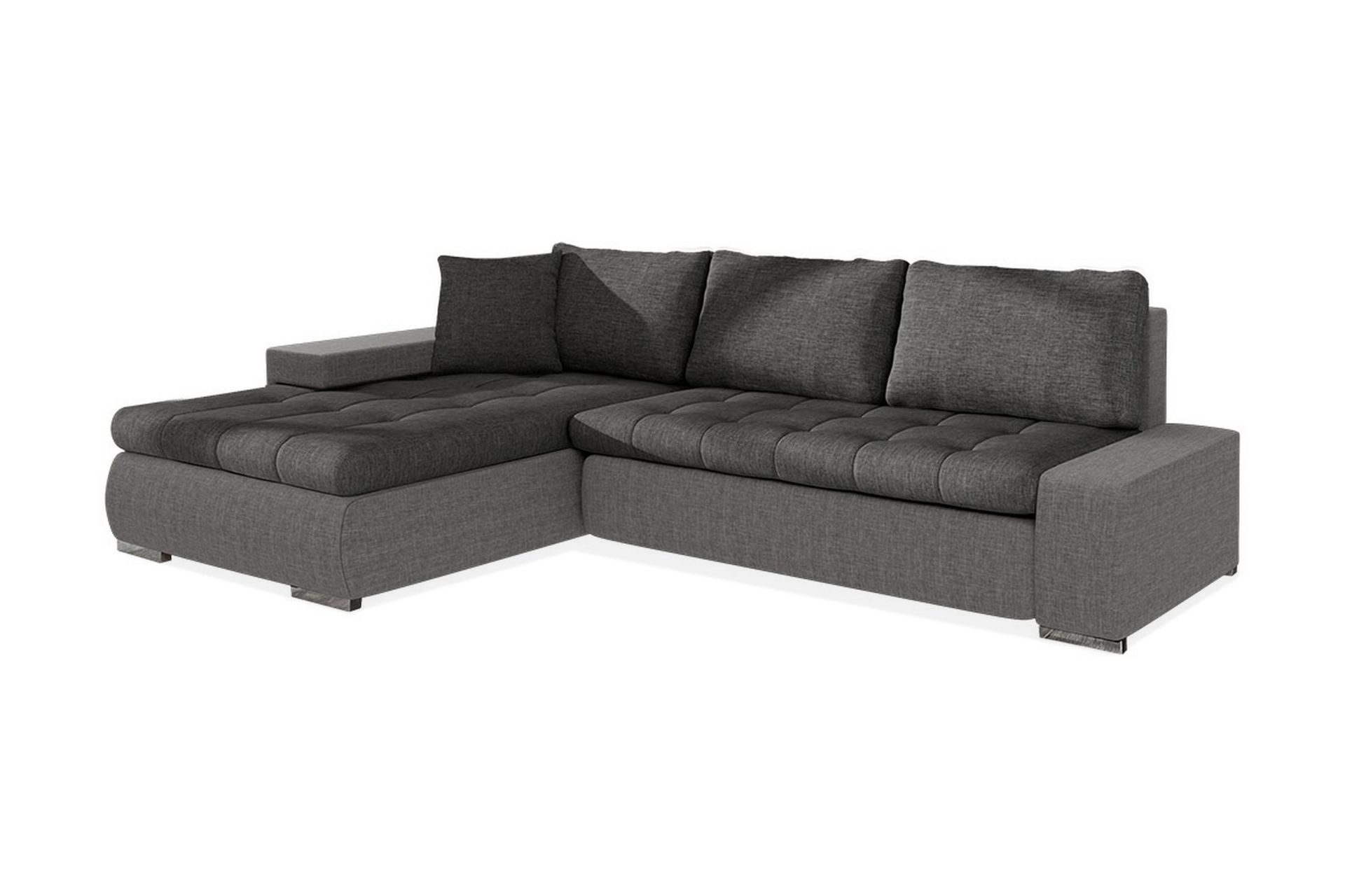 Cerys Divanbäddsoffa 265x185x85 cm Universal - Grå