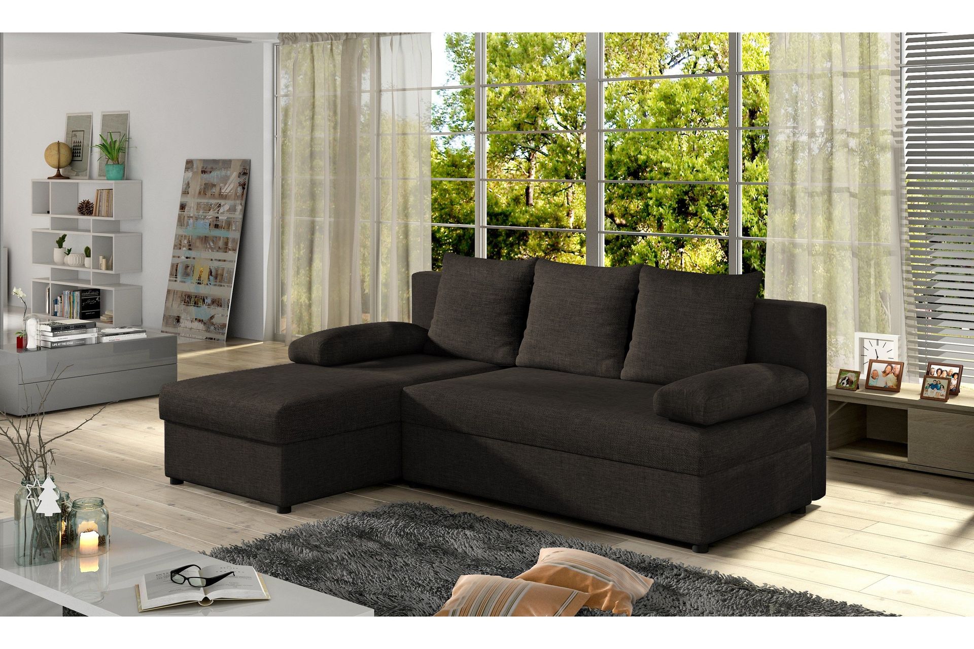 Dirk B&auml;ddsoffa med Divan - Brun
