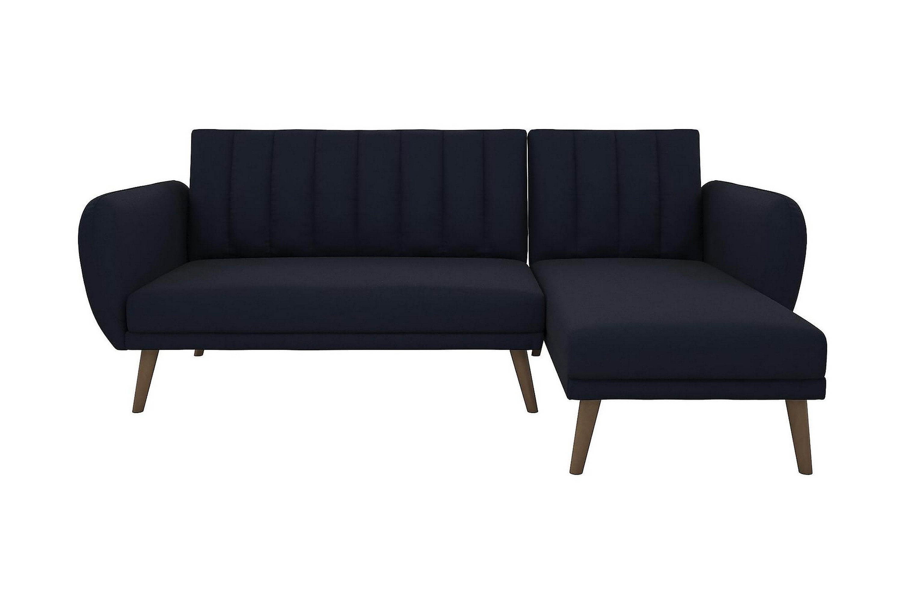 divanbäddsoffa brittany marinblå - novogratz