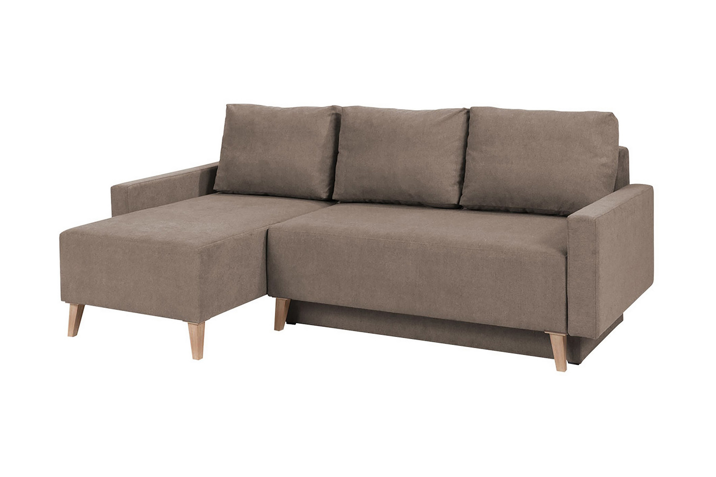 divanbäddsoffa oviedo 225x140x88 cm - brun