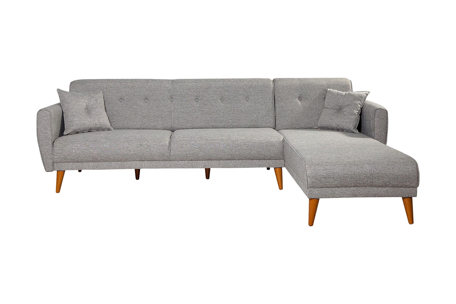 Gjoni Bäddsoffa med Divan Höger - Grå