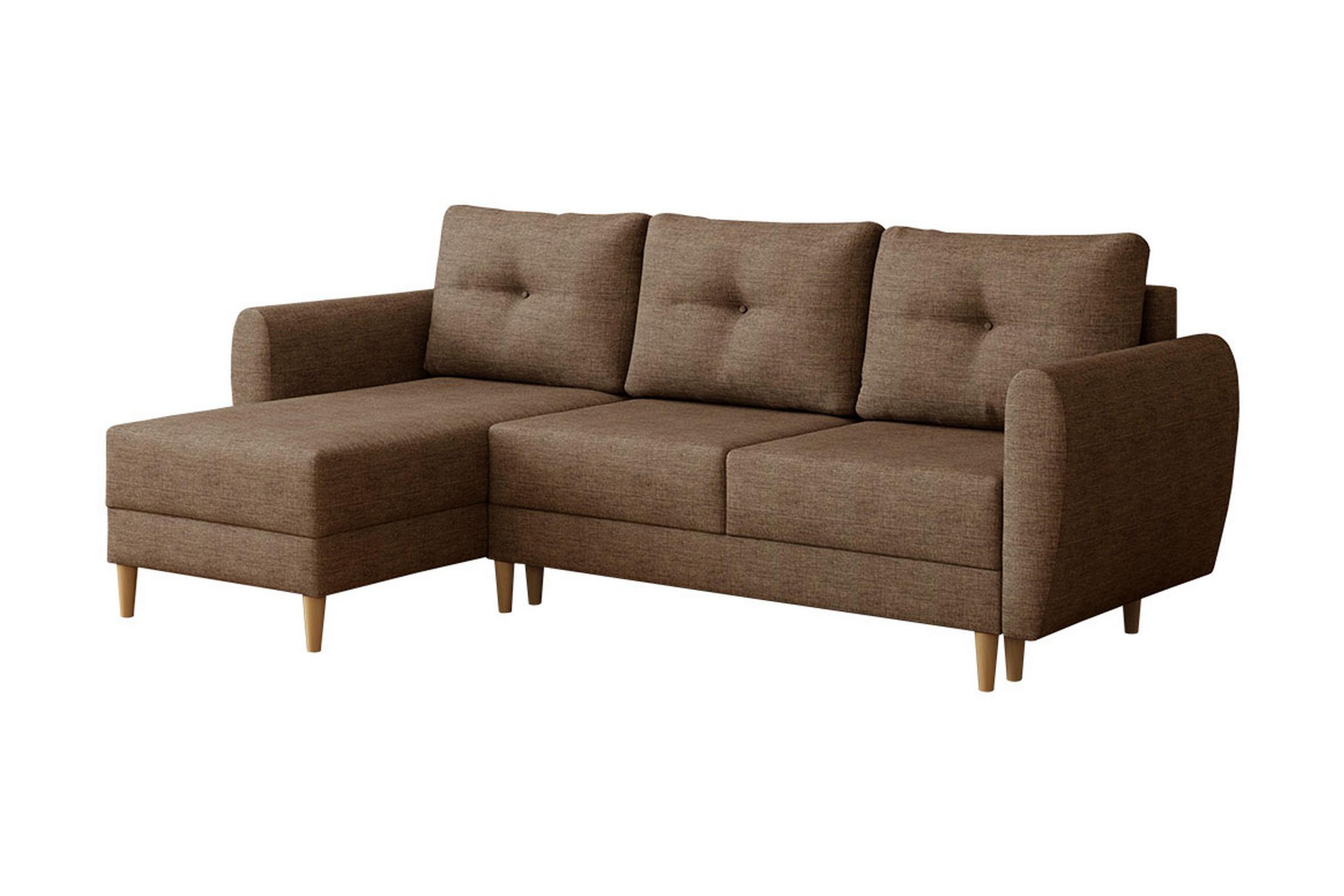 Hörnbäddsoffa Hulared Brun