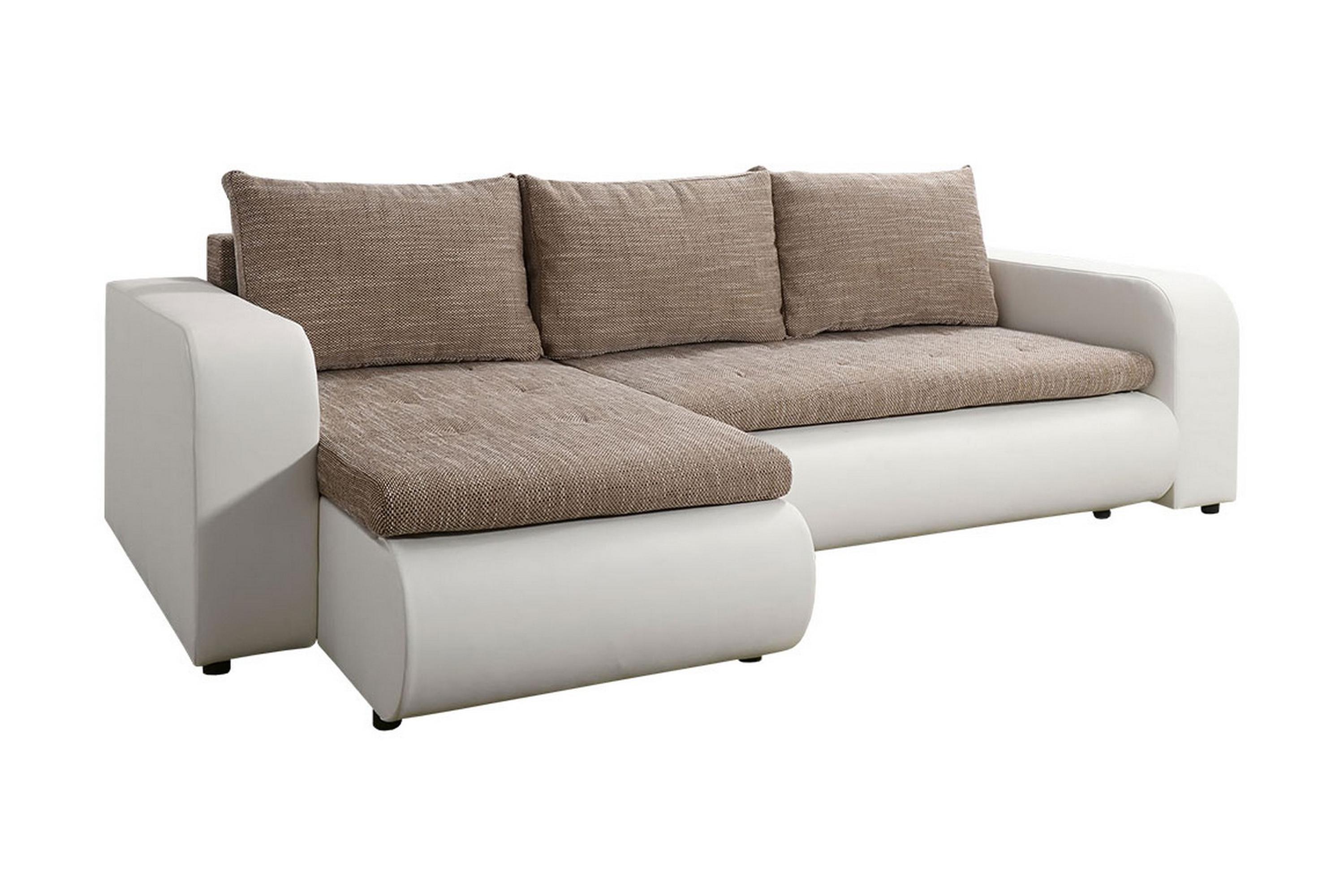 Hörnbäddsoffa Ozello Vit/Beige