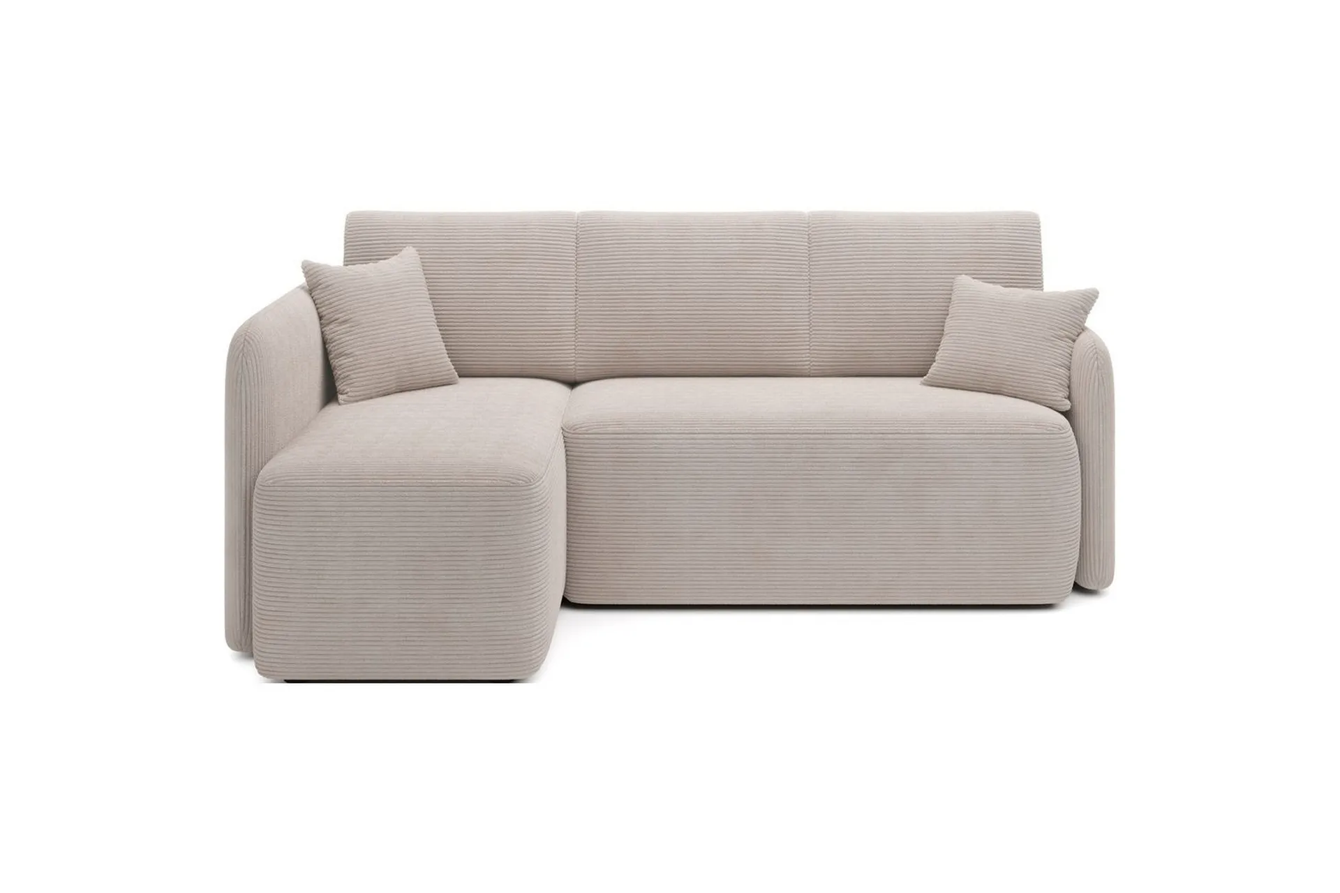 H&ouml;rnsoffa Eltap Hadson 206x150x89 cm - Jarell 18, Ljusbeige, V&auml;nster