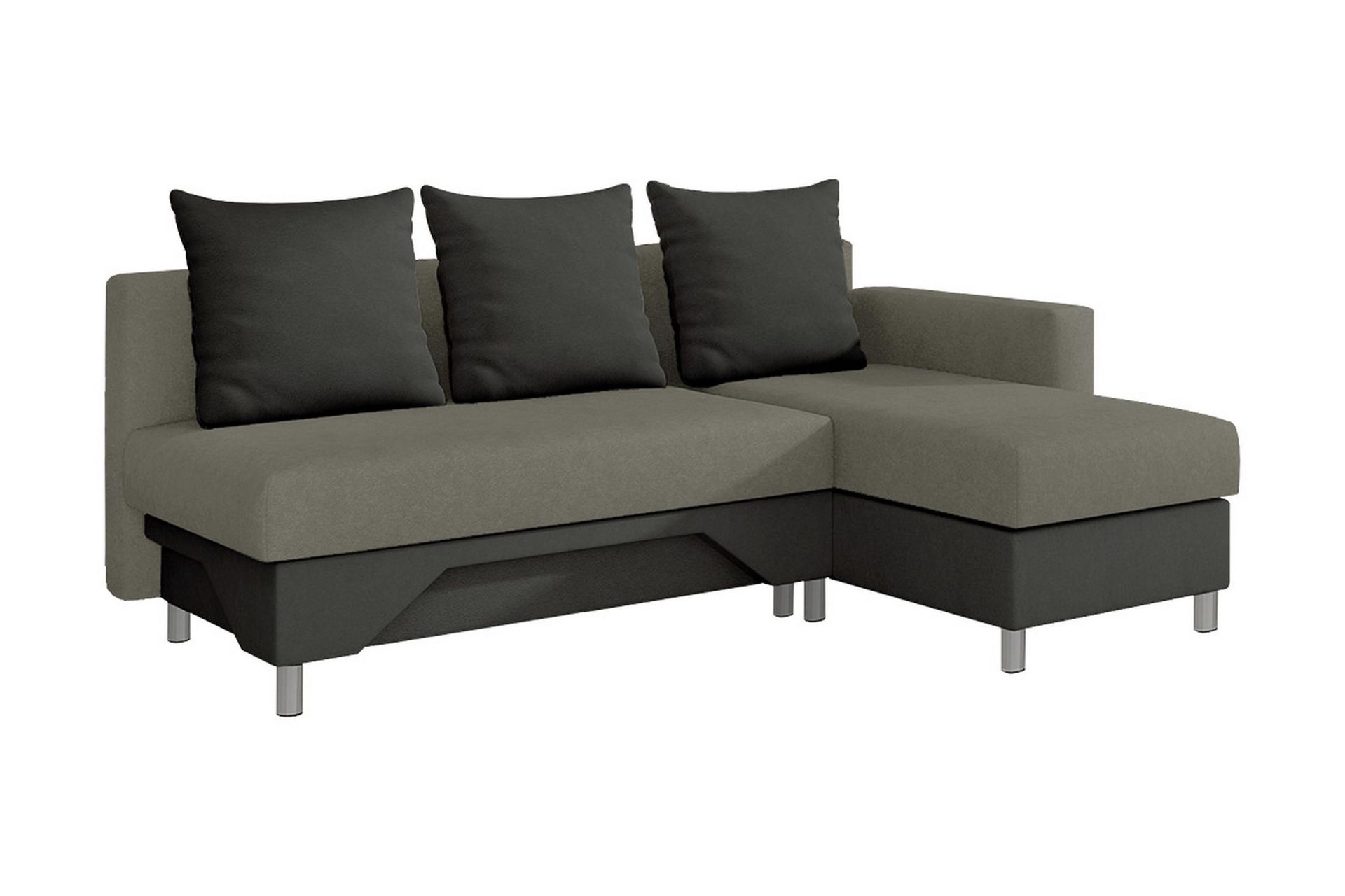 Tom Divanbäddsoffa 215x133x72 cm - Beige/Grå