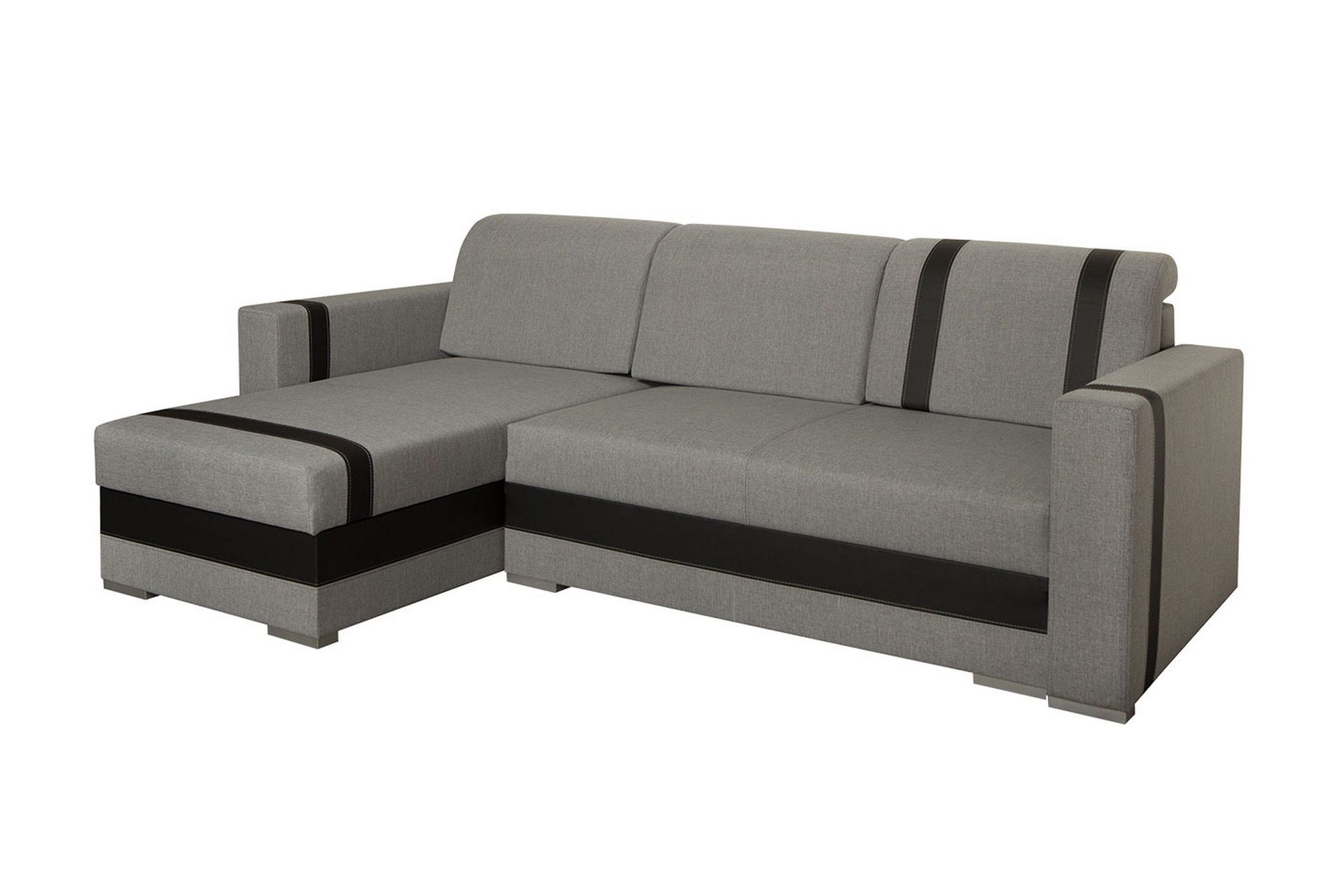 Trendy Divanbäddsoffa 235x155x82 cm - Grå