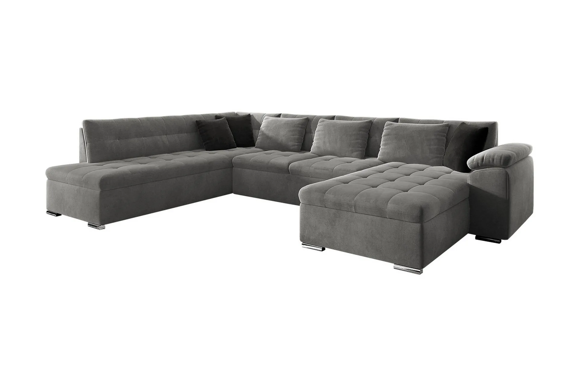 vekerum 6-sits bäddsoffa - grå