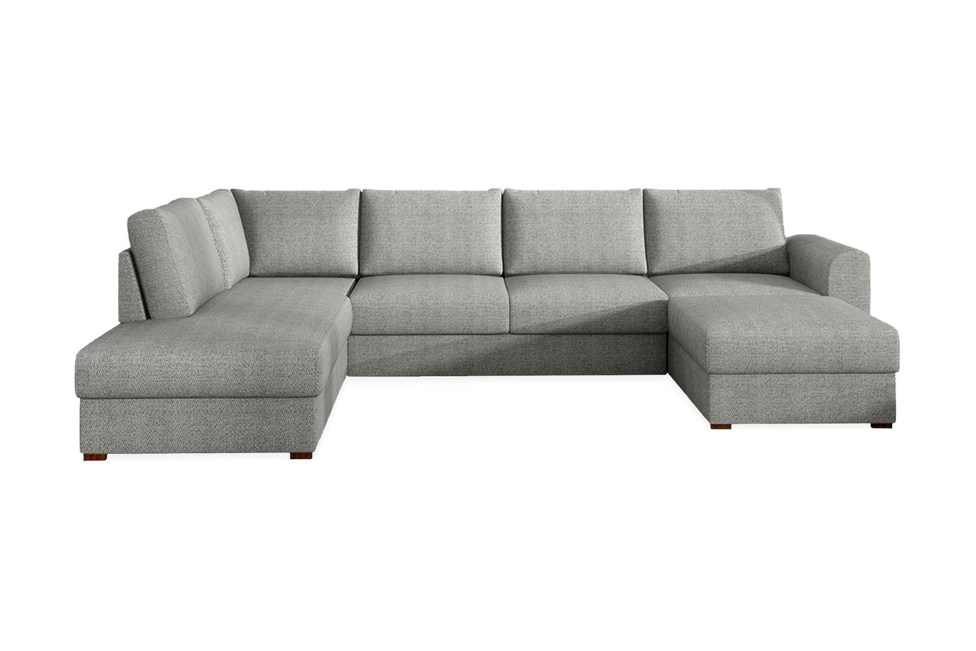 Wilma 6-sits Divan H&ouml;ger B&auml;ddsoffa 305 cm - Gr&aring;