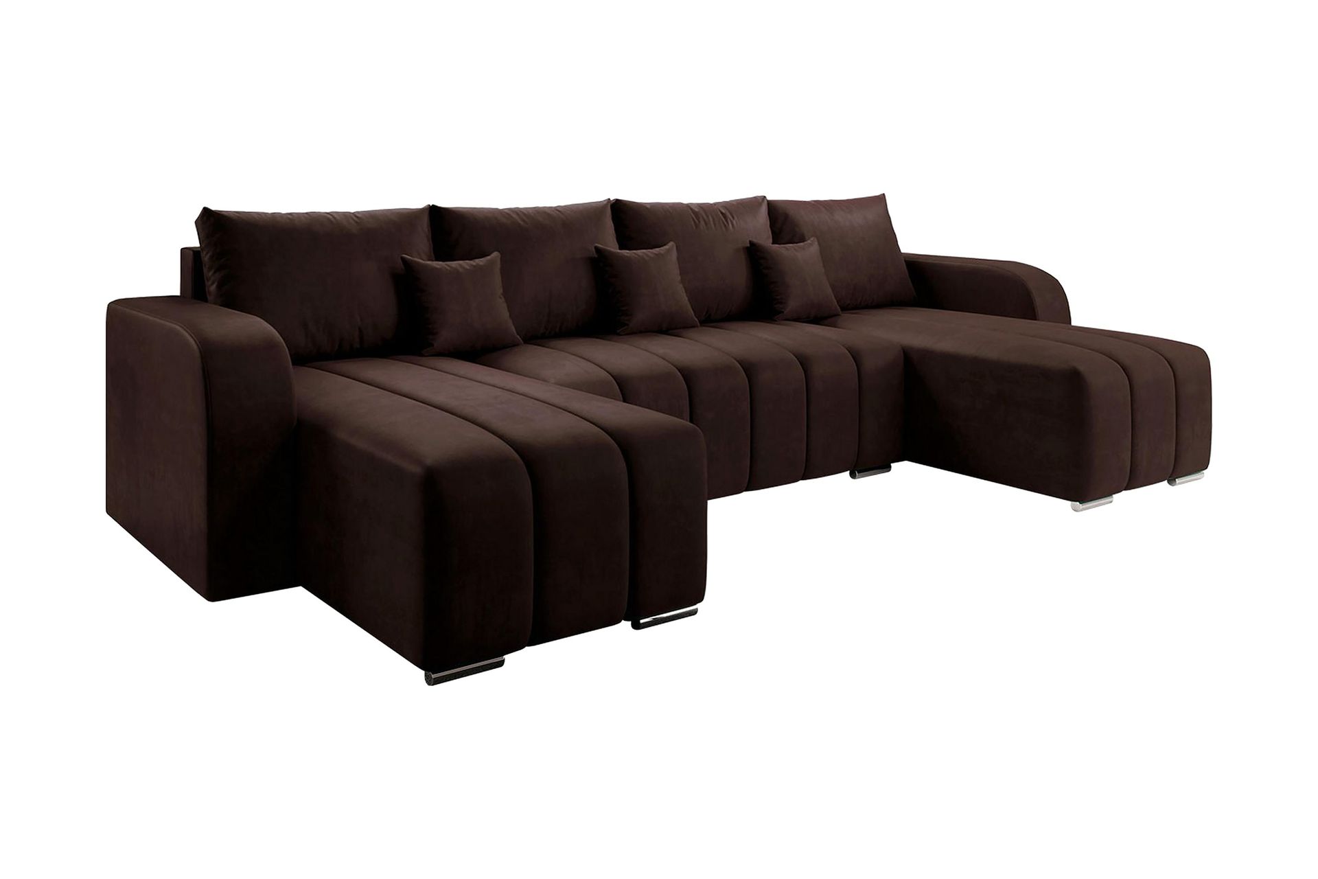 Zulueta 8-sits B&auml;ddsoffa H&ouml;ger - Brun