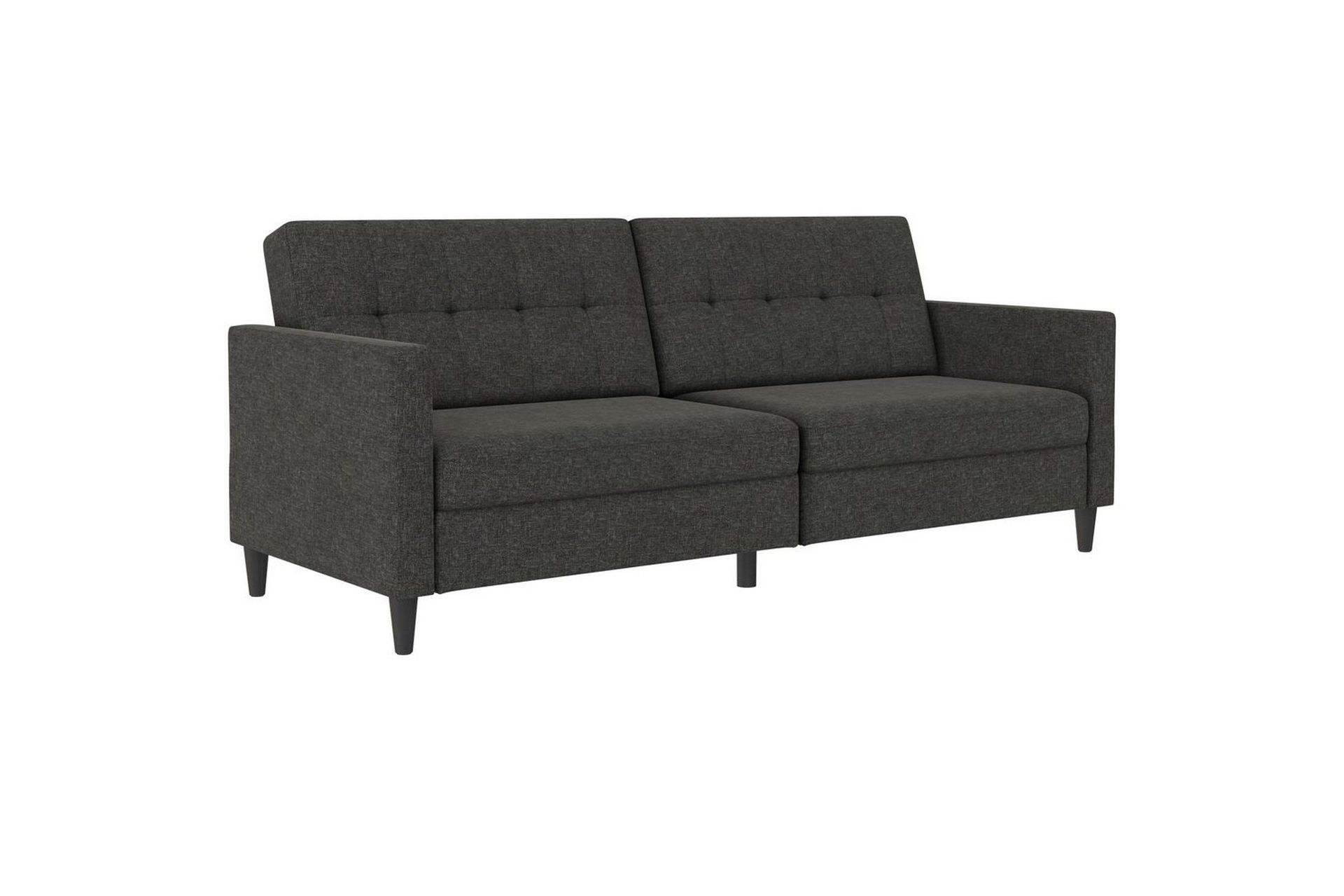 Bäddsoffa Hartford 203x83x82 cm, Antracit, Linnetyg Utseende (100% Polyester - 203x83x82 cm, Antracit, Linnetyg Utseende (100% Polyester