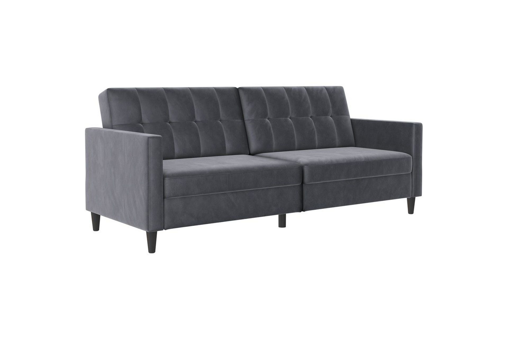 B&auml;ddsoffa Hartford 203x83x82 cm, Antracit, Sammet - 203x83x82 cm, Antracit, Sammet
